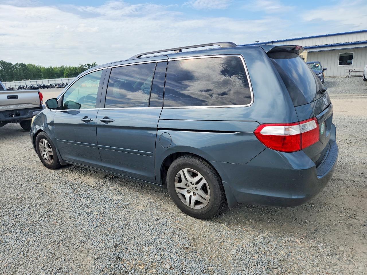 2005 Honda Odyssey Exl Blue vin: 5FNRL386X5B411245