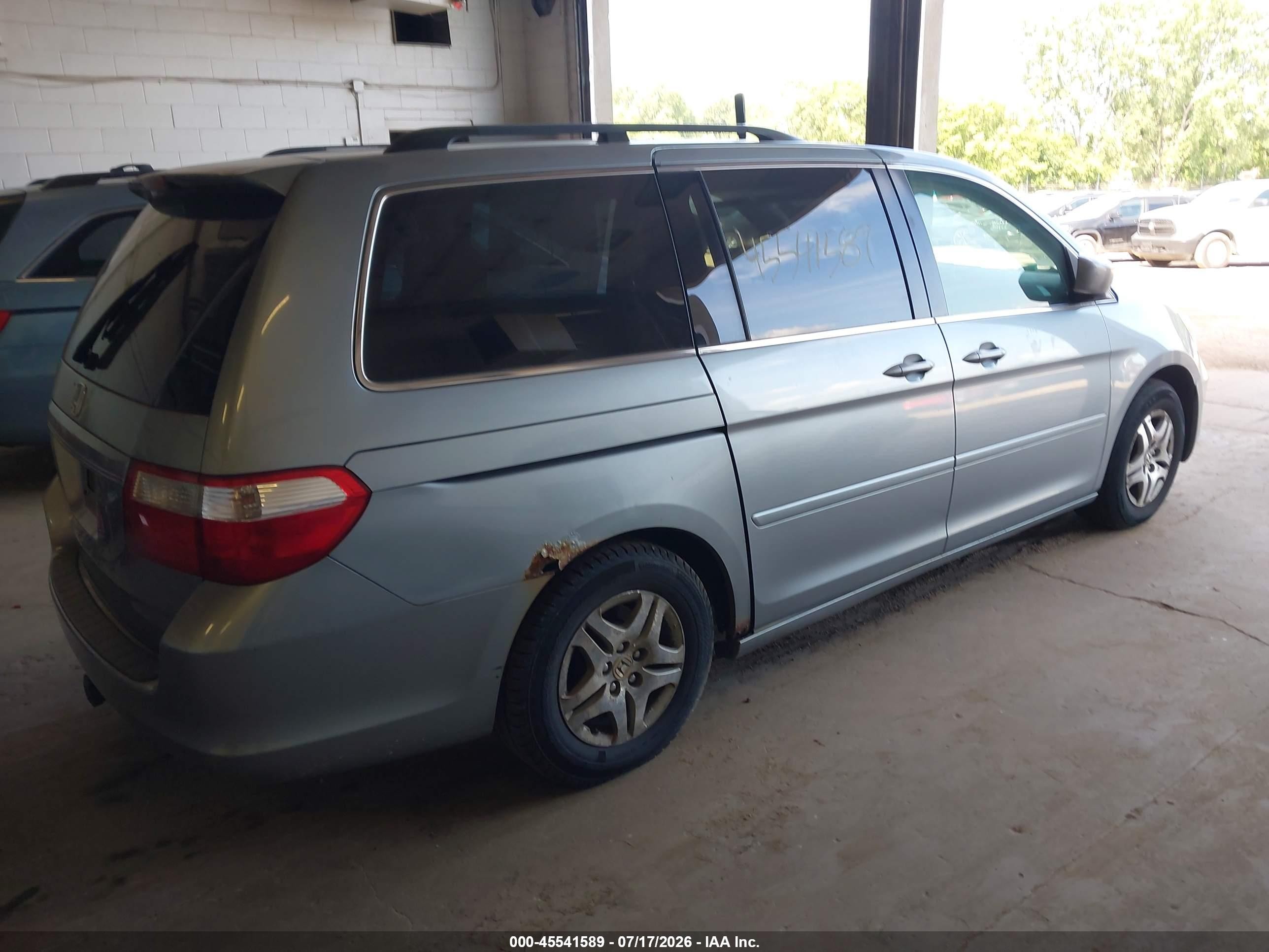 2006 Honda Odyssey Ex-l Серый vin: 5FNRL386X6B067501
