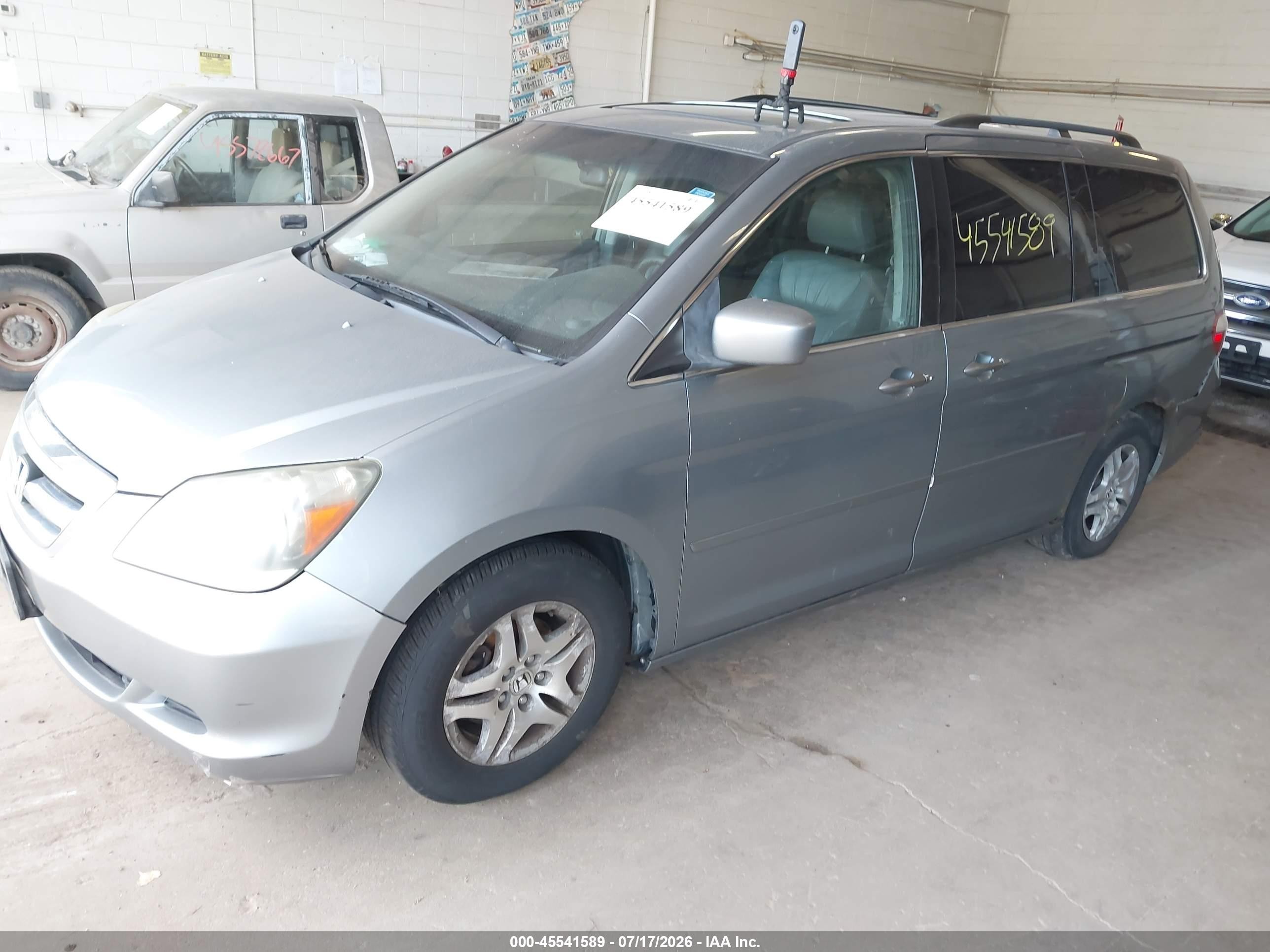 2006 Honda Odyssey Ex-l Серый vin: 5FNRL386X6B067501