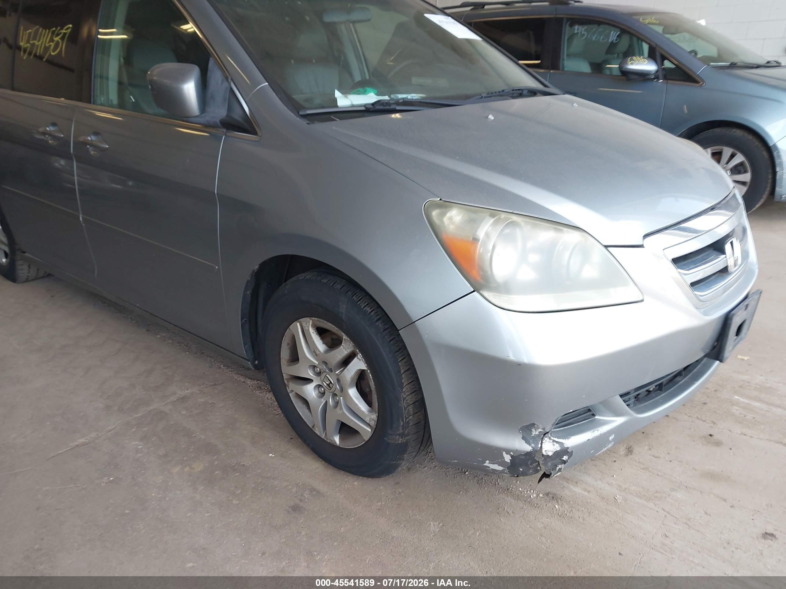 2006 Honda Odyssey Ex-l Серый vin: 5FNRL386X6B067501