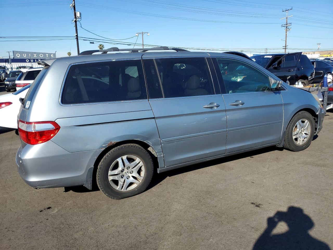 2006 Honda Odyssey Exl Blue vin: 5FNRL386X6B097033