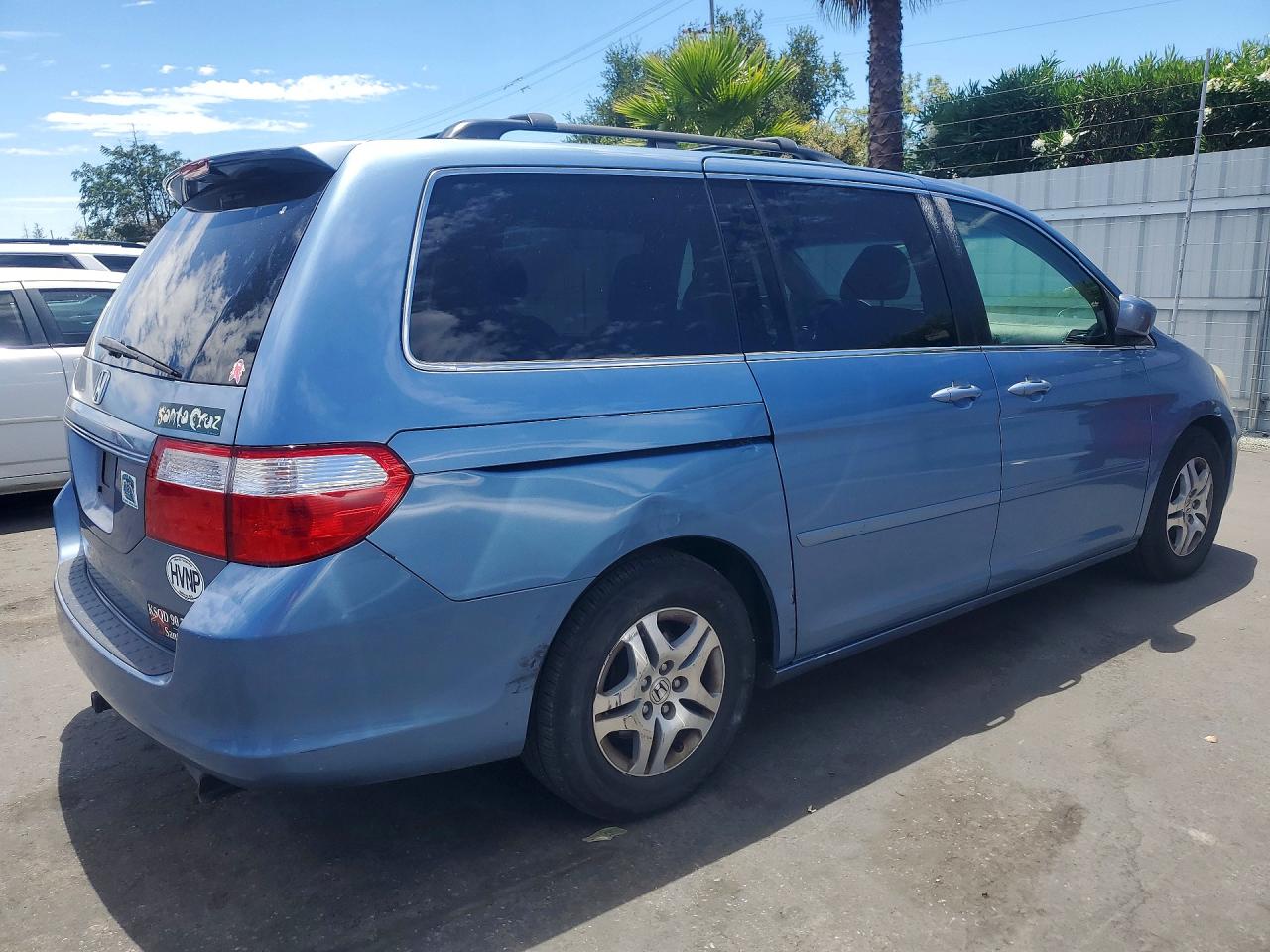 2006 Honda Odyssey Exl Синий vin: 5FNRL386X6B116129