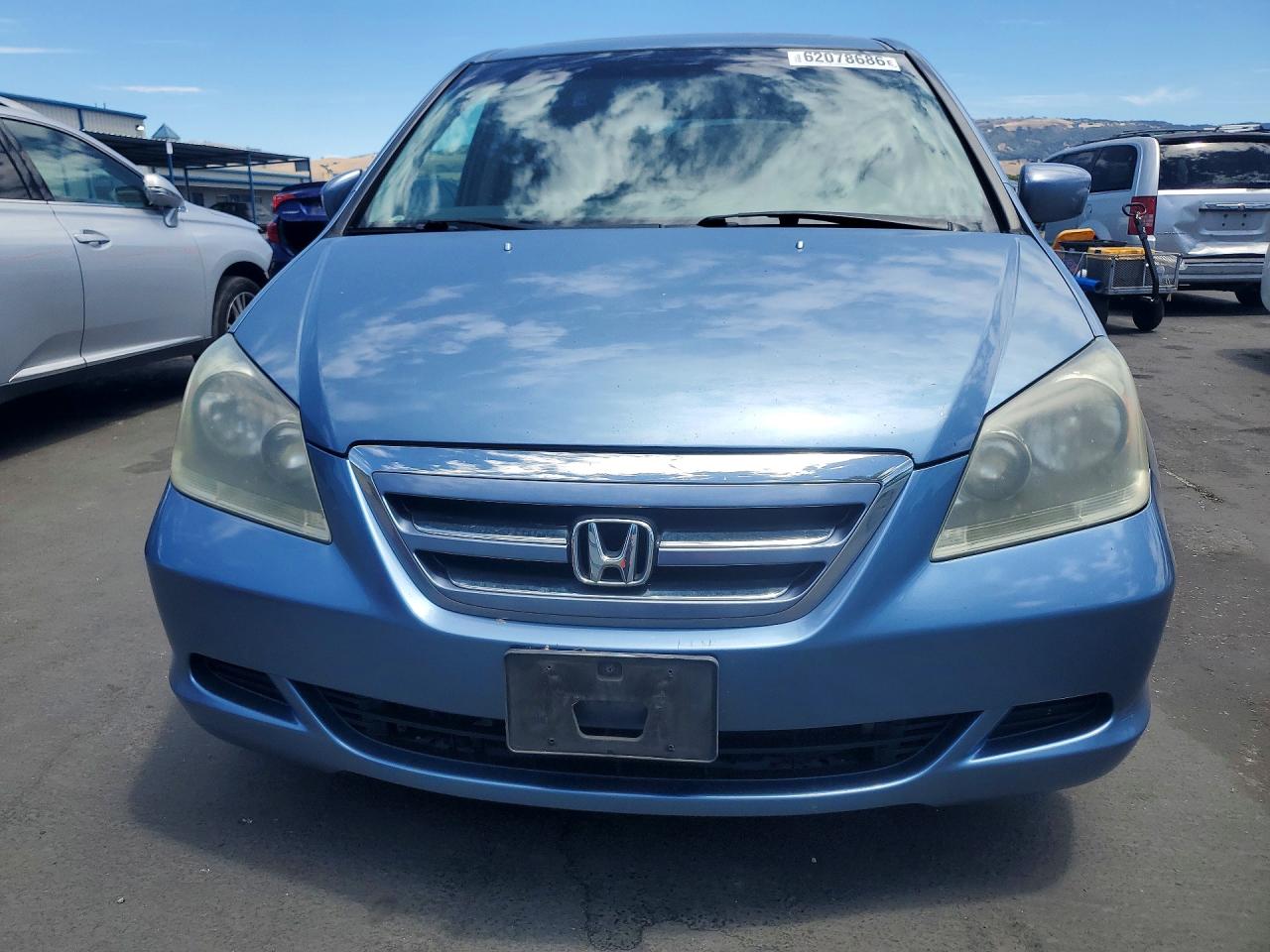 2006 Honda Odyssey Exl Синий vin: 5FNRL386X6B116129