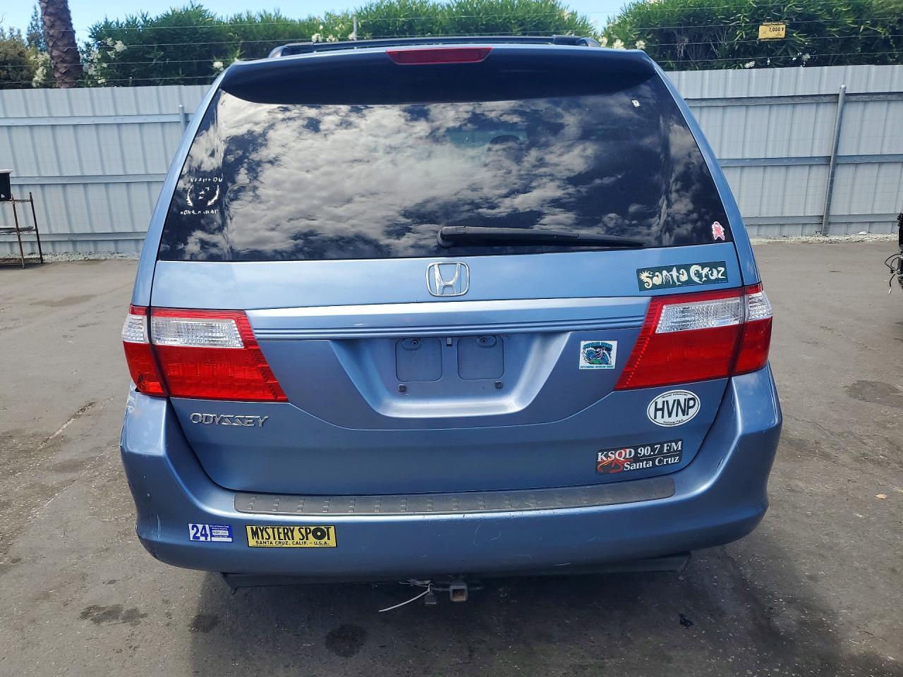 2006 Honda Odyssey Exl Синий vin: 5FNRL386X6B116129