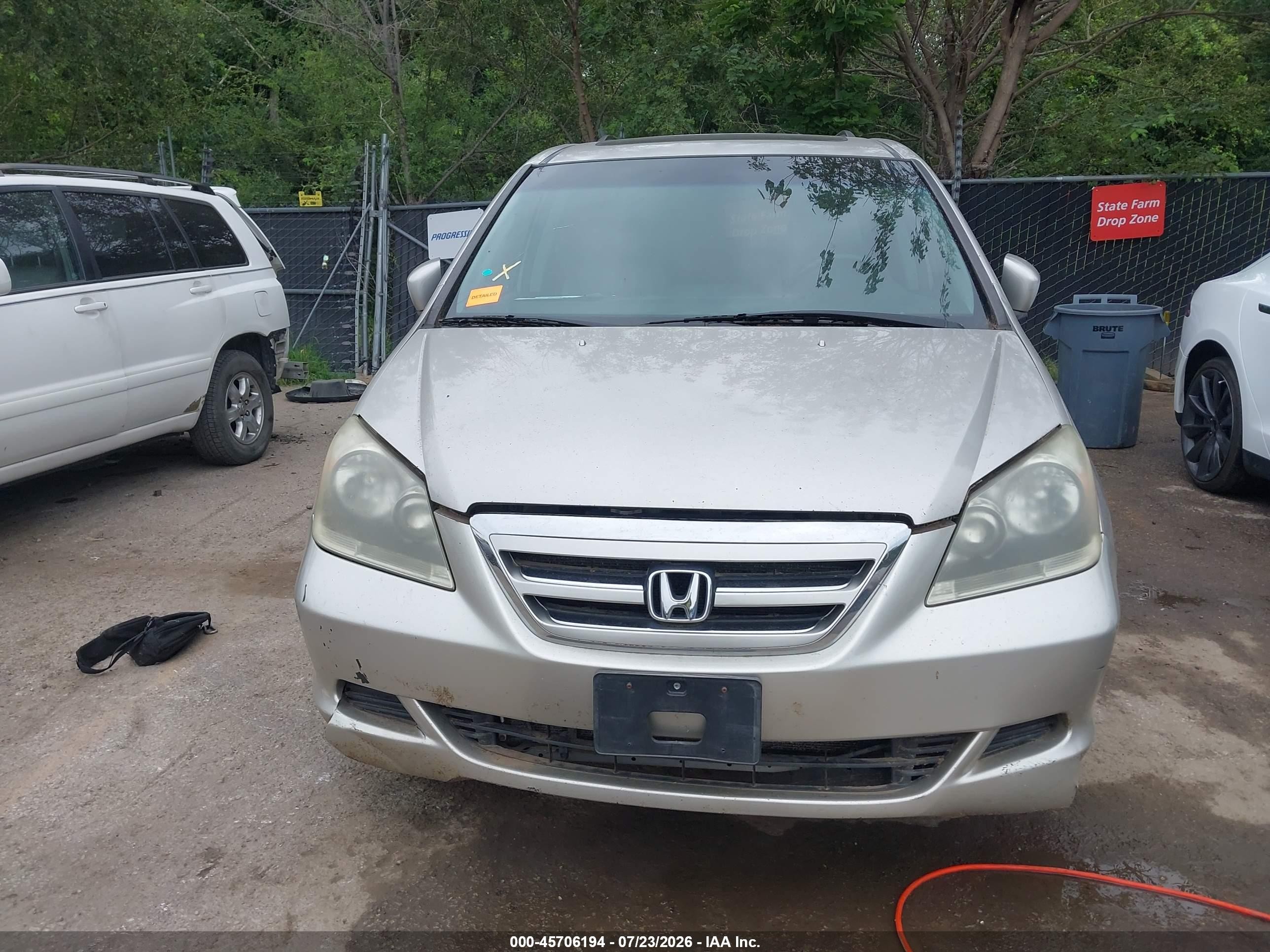 2006 Honda Odyssey Ex-l Beige vin: 5FNRL386X6B458227