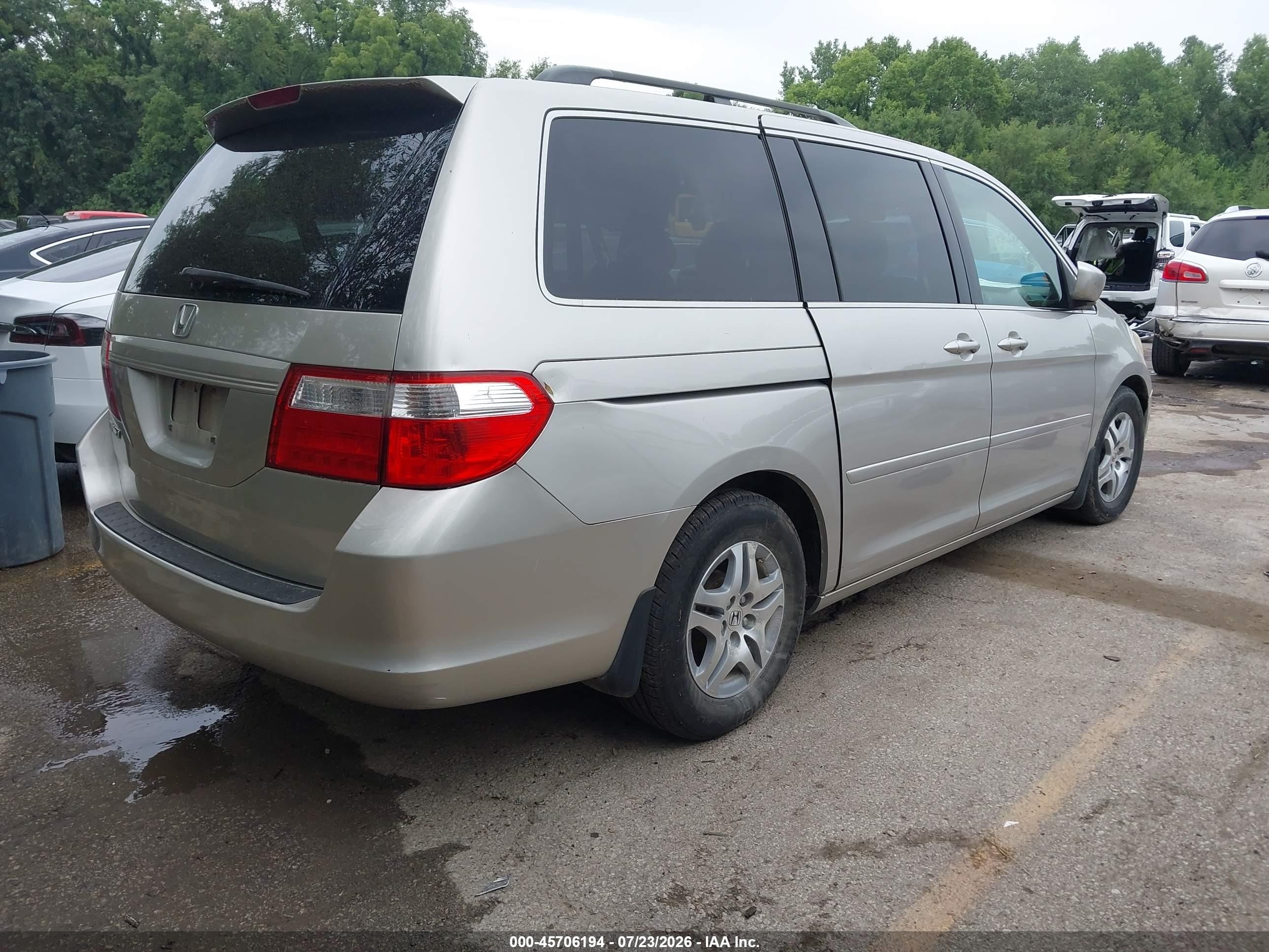 2006 Honda Odyssey Ex-l Beige vin: 5FNRL386X6B458227