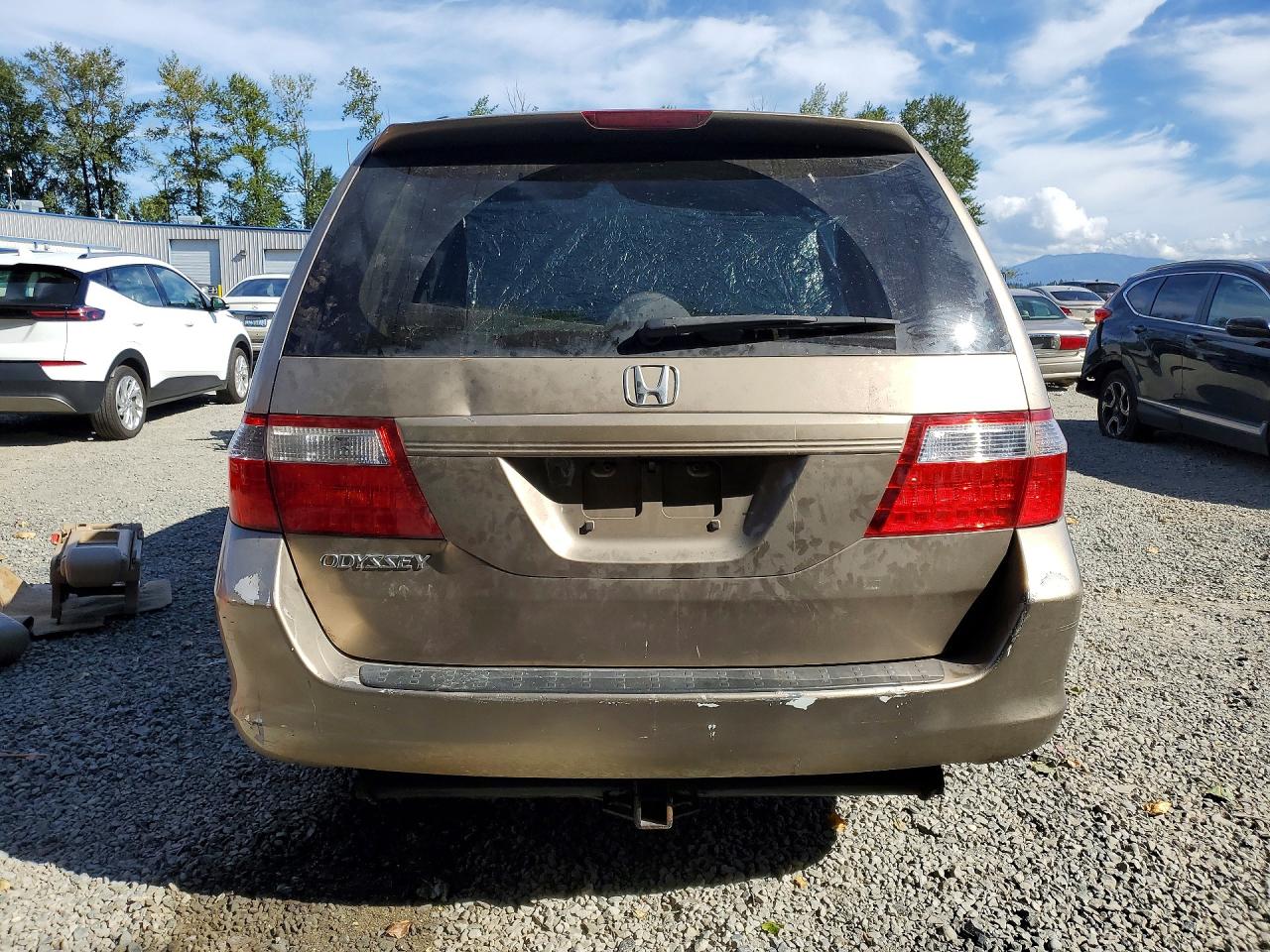 2006 Honda Odyssey Exl Желто-коричневый vin: 5FNRL386X6B458731
