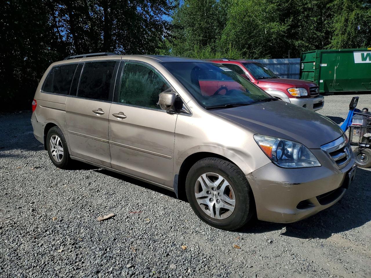 2006 Honda Odyssey Exl Желто-коричневый vin: 5FNRL386X6B458731