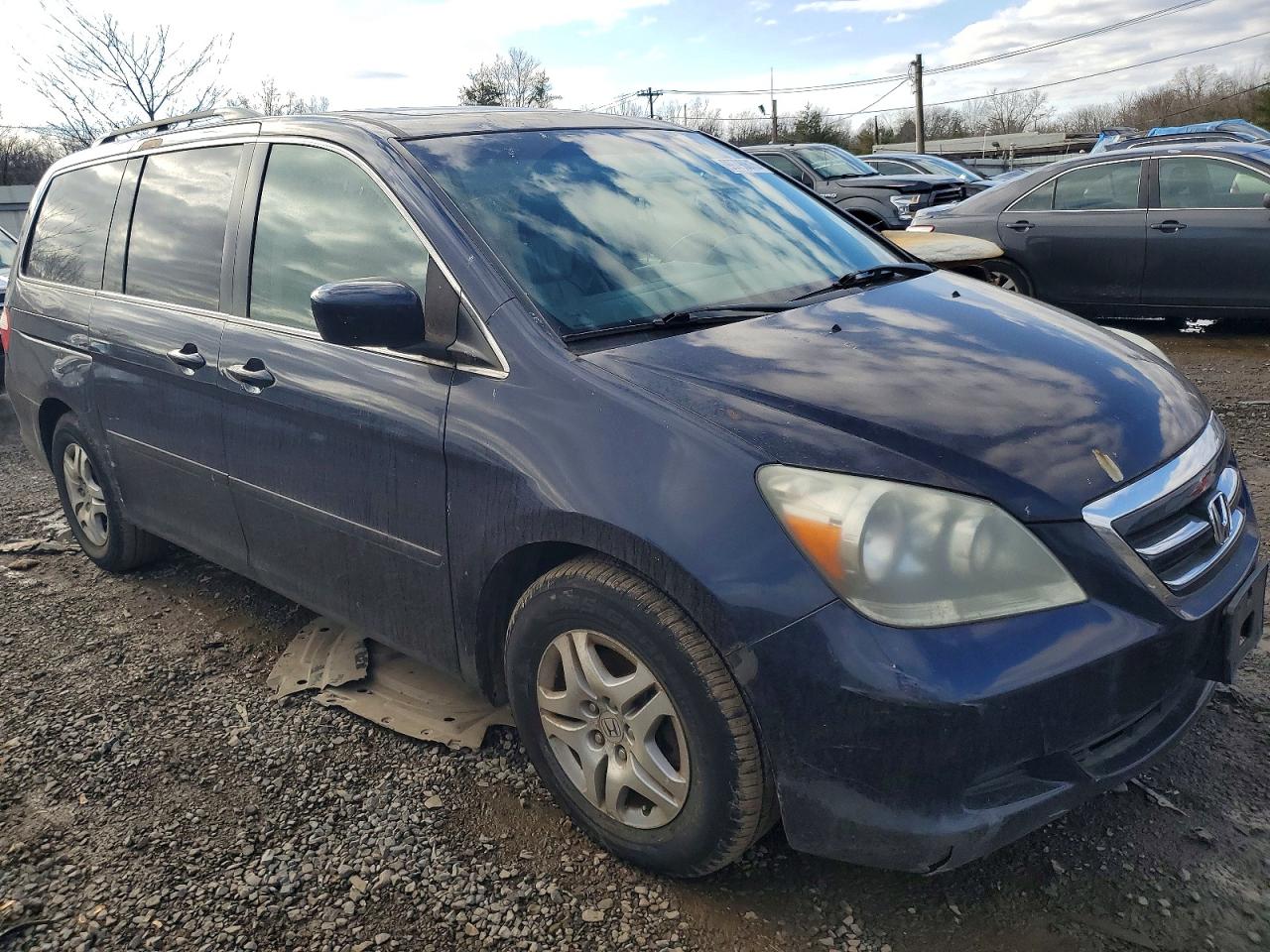 2007 Honda Odyssey Blue vin: 5FNRL386X7B010233