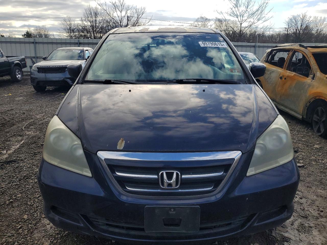 2007 Honda Odyssey Blue vin: 5FNRL386X7B010233