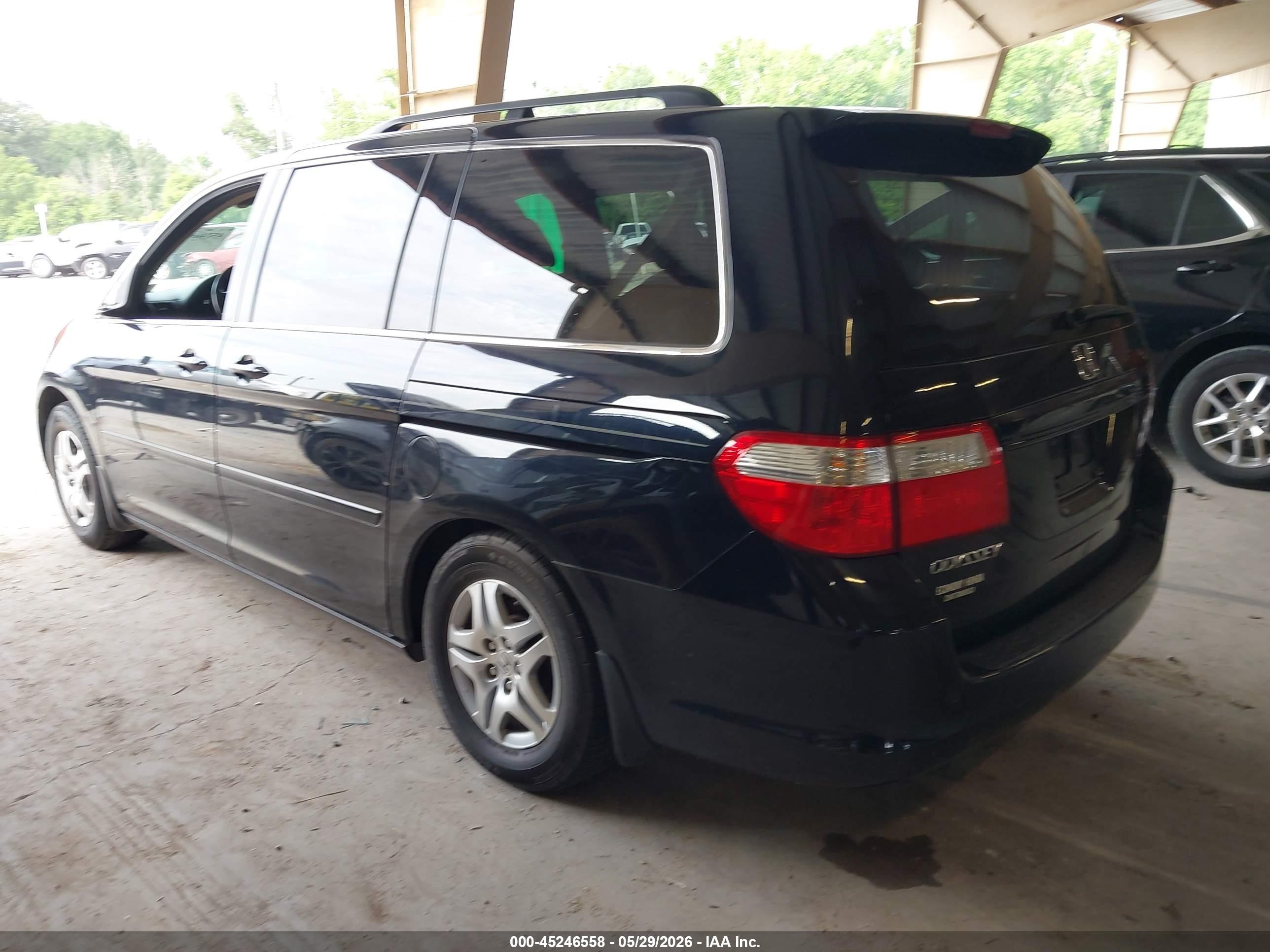 2007 Honda Odyssey Ex-l Black vin: 5FNRL386X7B024116