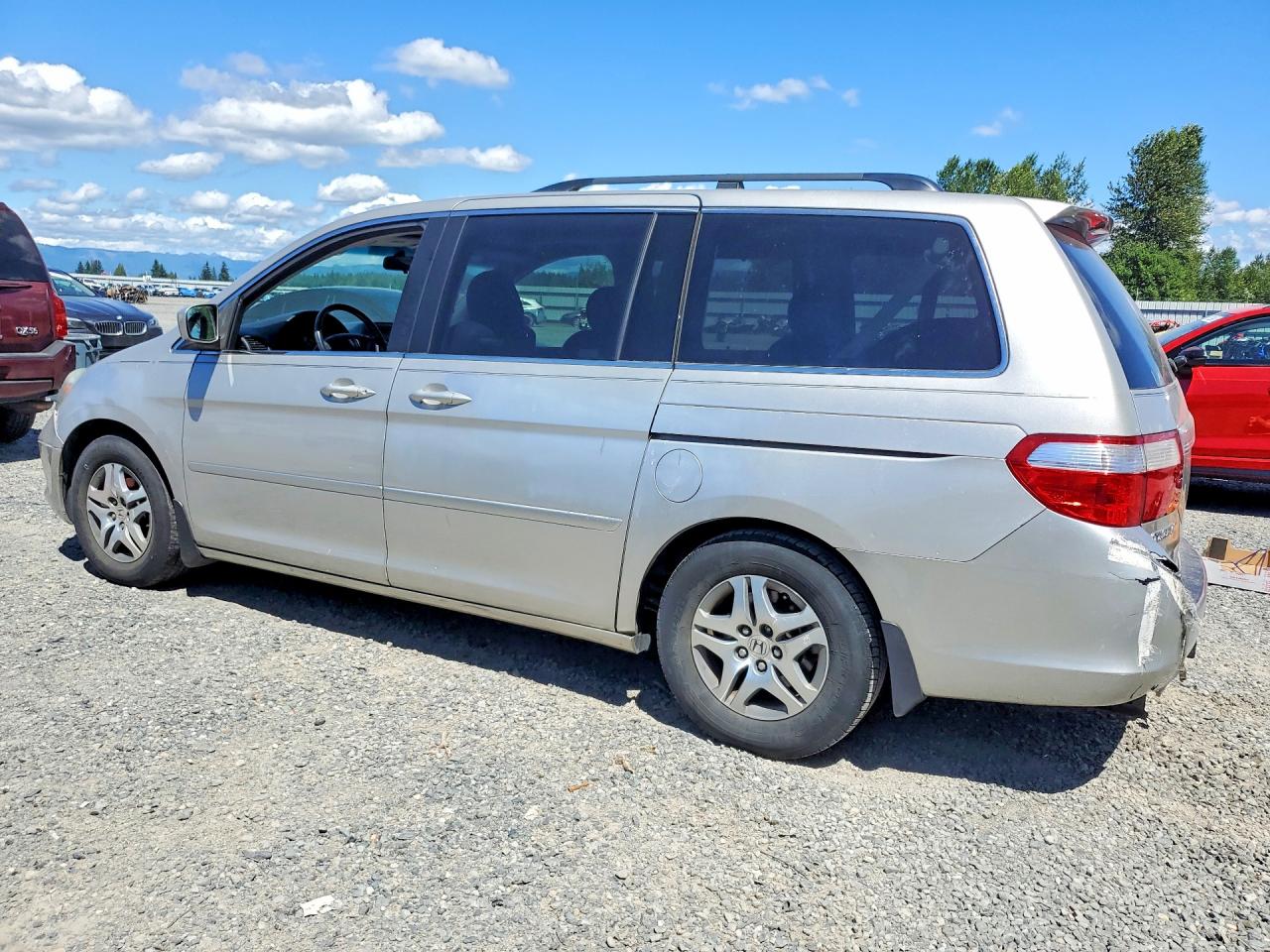 2007 Honda Odyssey Exl Silver vin: 5FNRL386X7B028053