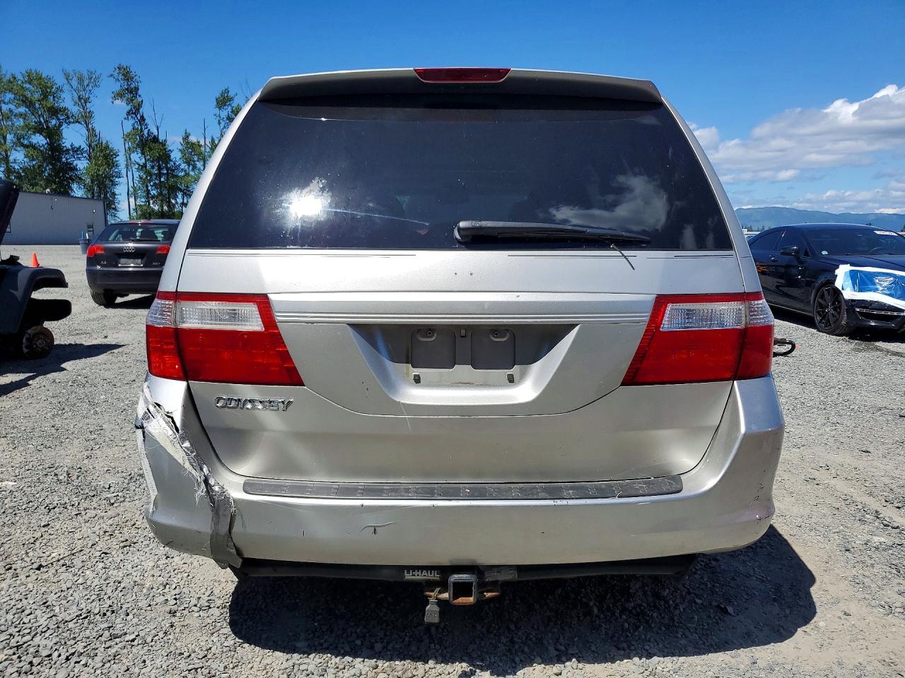 2007 Honda Odyssey Exl Silver vin: 5FNRL386X7B028053