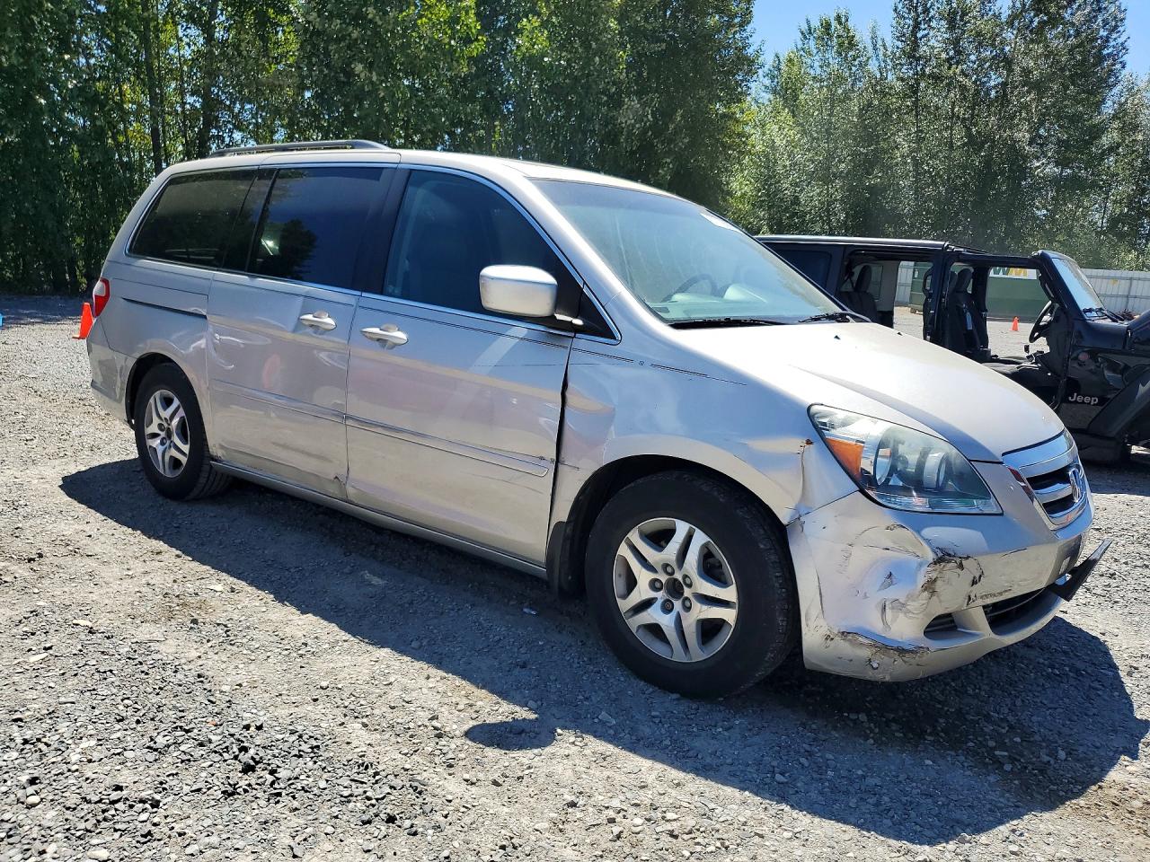 2007 Honda Odyssey Exl Silver vin: 5FNRL386X7B028053