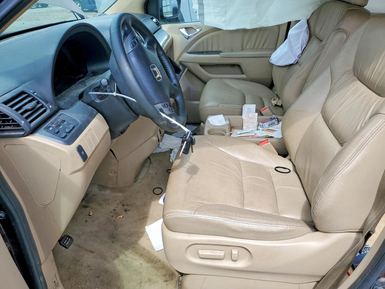 2007 Honda Odyssey Exl Бордовый vin: 5FNRL386X7B033527