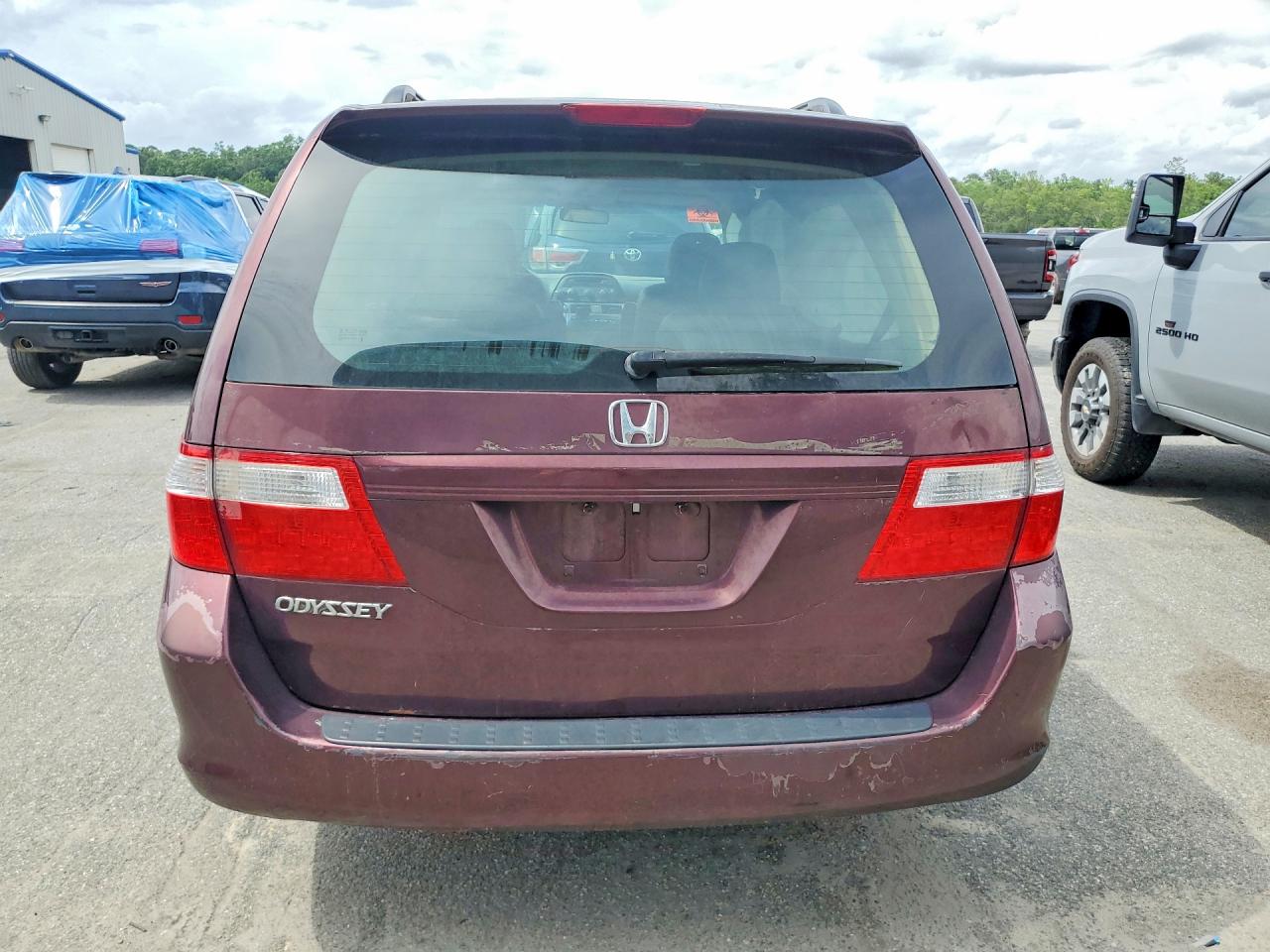 2007 Honda Odyssey Exl Бордовый vin: 5FNRL386X7B033527