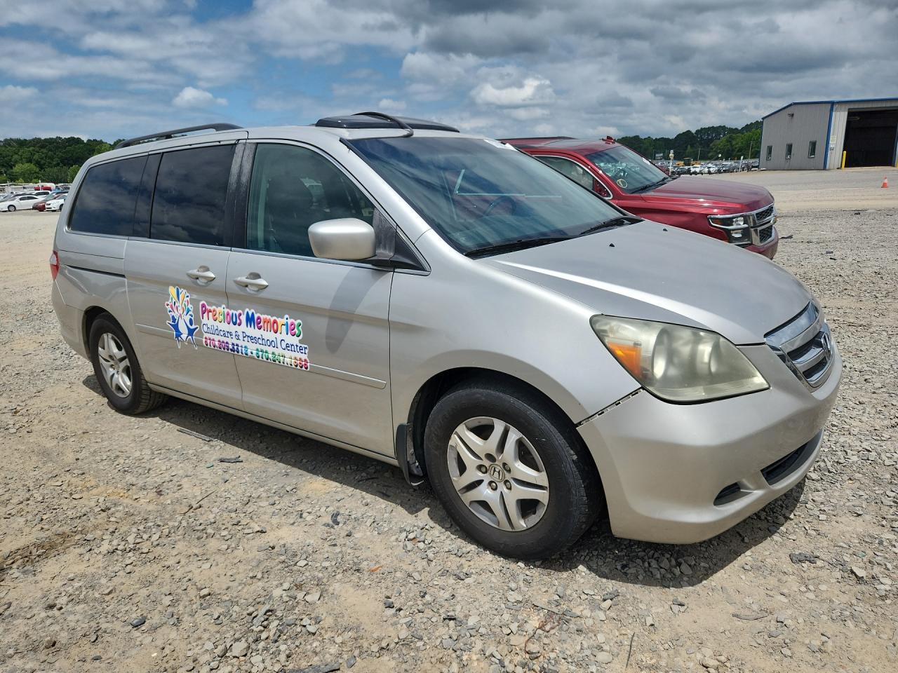 2007 Honda Odyssey Silver vin: 5FNRL386X7B451439