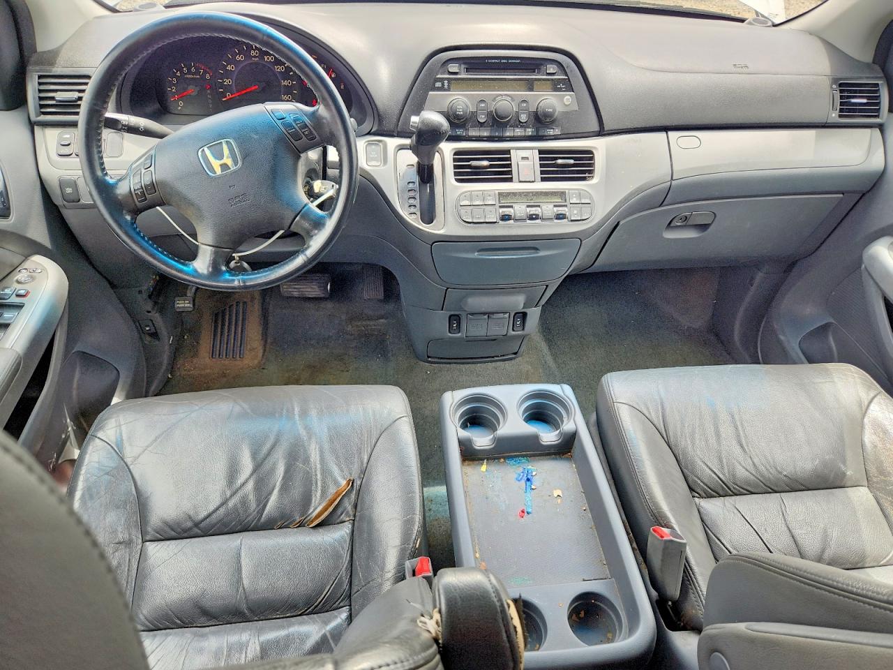 2007 Honda Odyssey Silver vin: 5FNRL386X7B451439