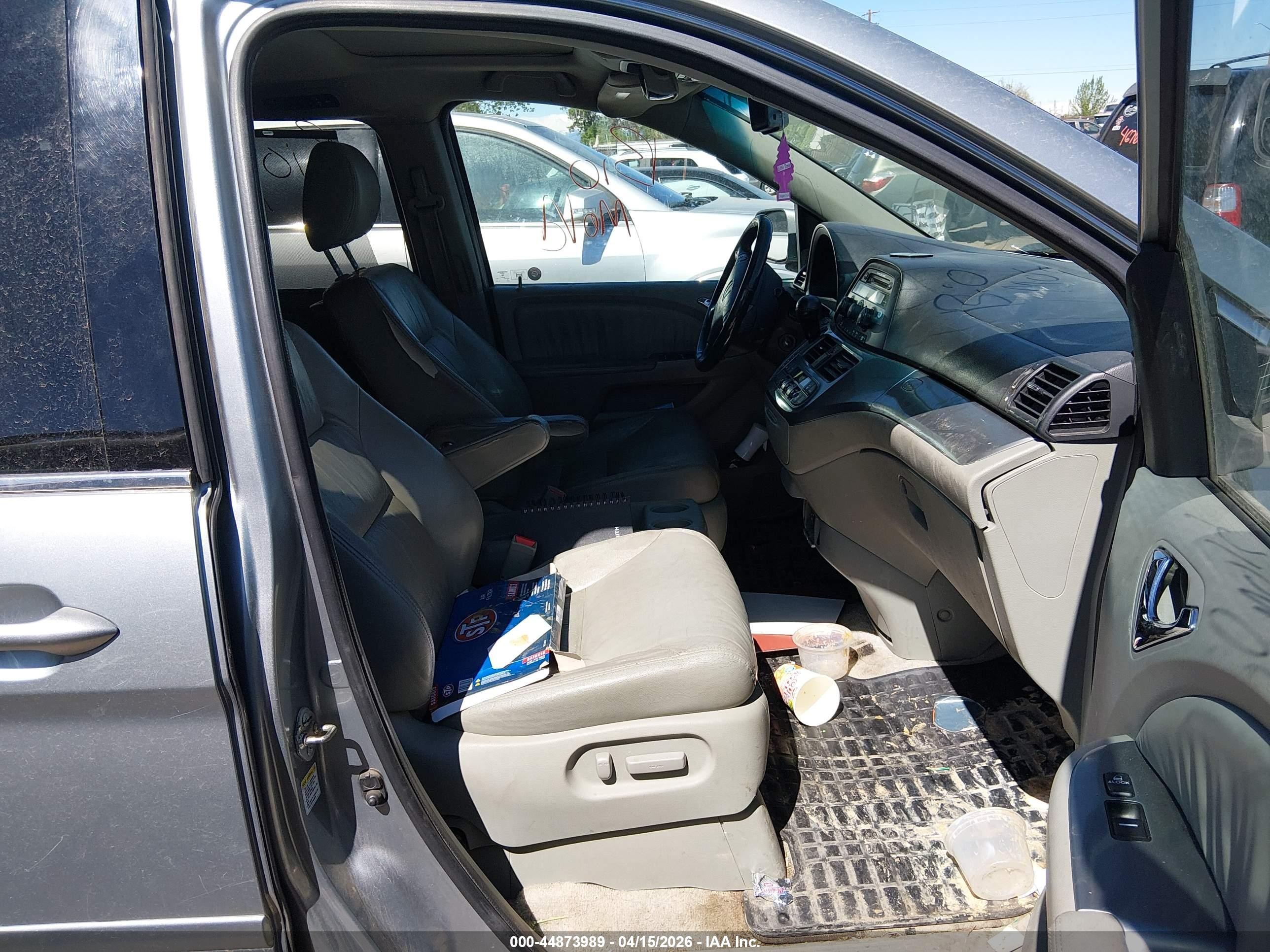 2008 Honda Odyssey Ex-l Gray vin: 5FNRL386X8B044898