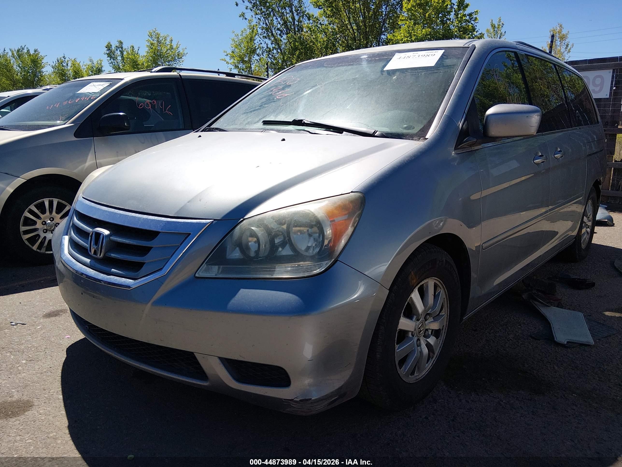 2008 Honda Odyssey Ex-l Gray vin: 5FNRL386X8B044898