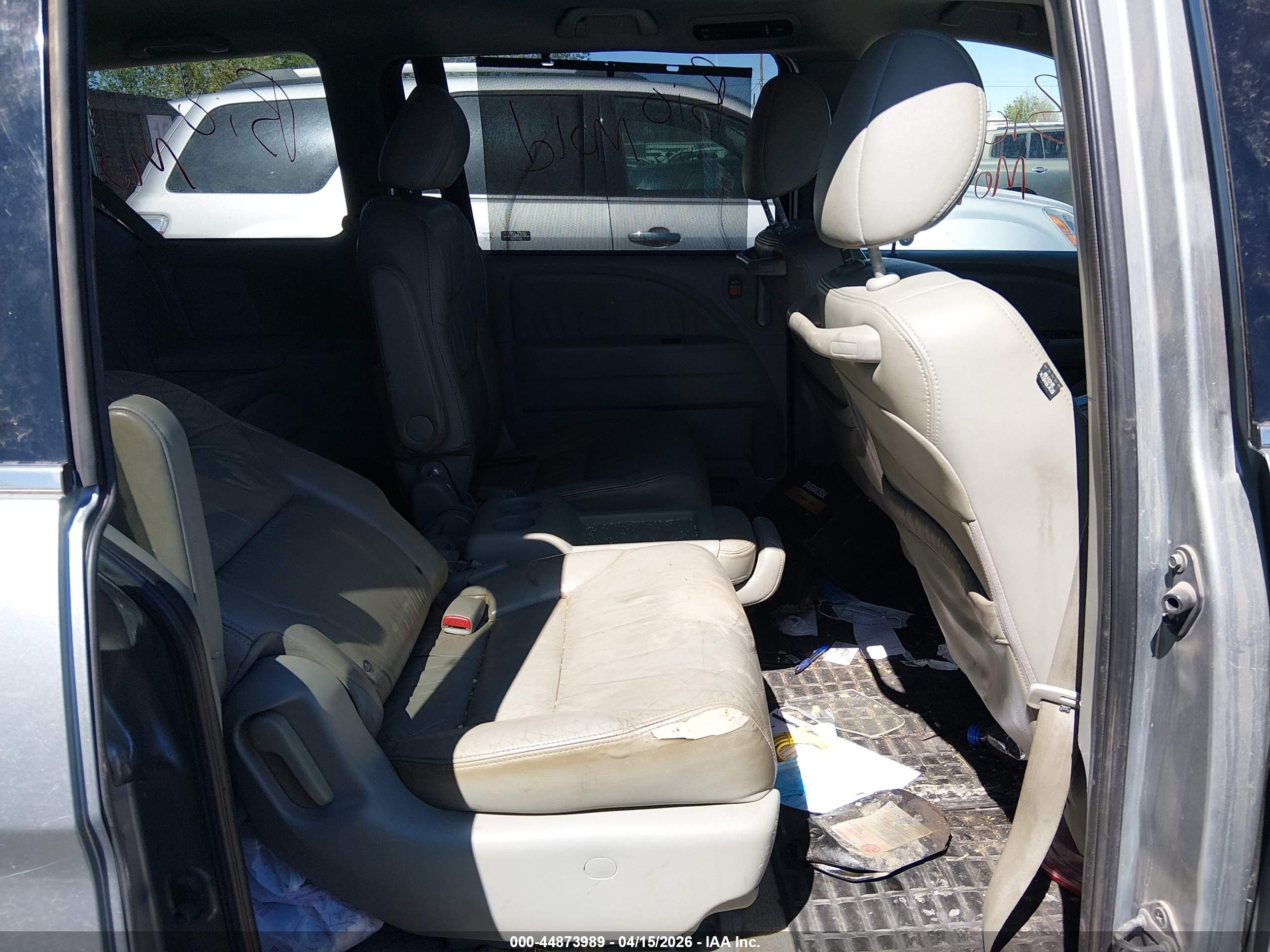 2008 Honda Odyssey Ex-l Gray vin: 5FNRL386X8B044898
