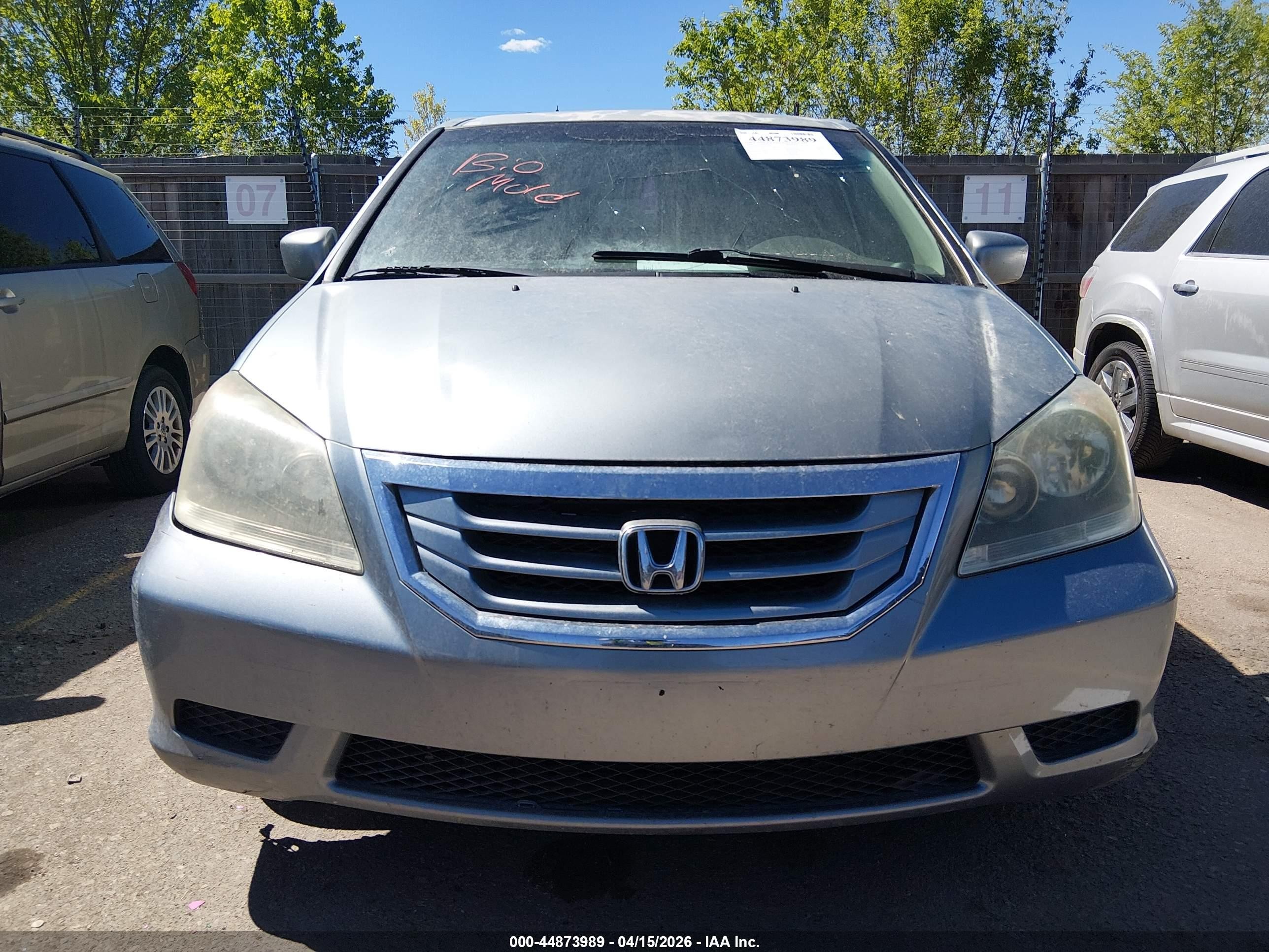 2008 Honda Odyssey Ex-l Gray vin: 5FNRL386X8B044898