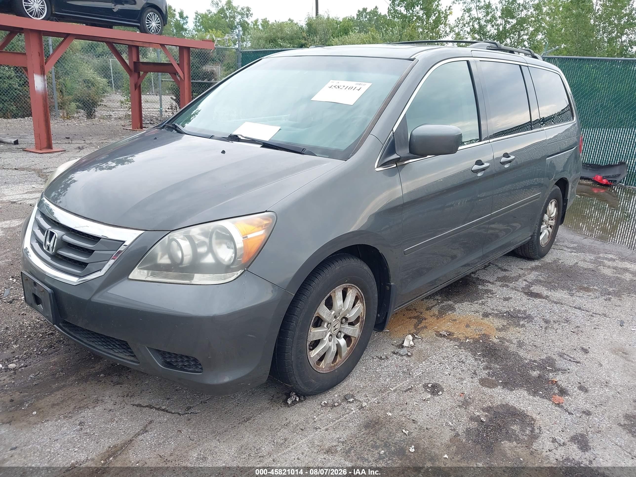 2008 Honda Odyssey Ex-l Gray vin: 5FNRL386X8B081191