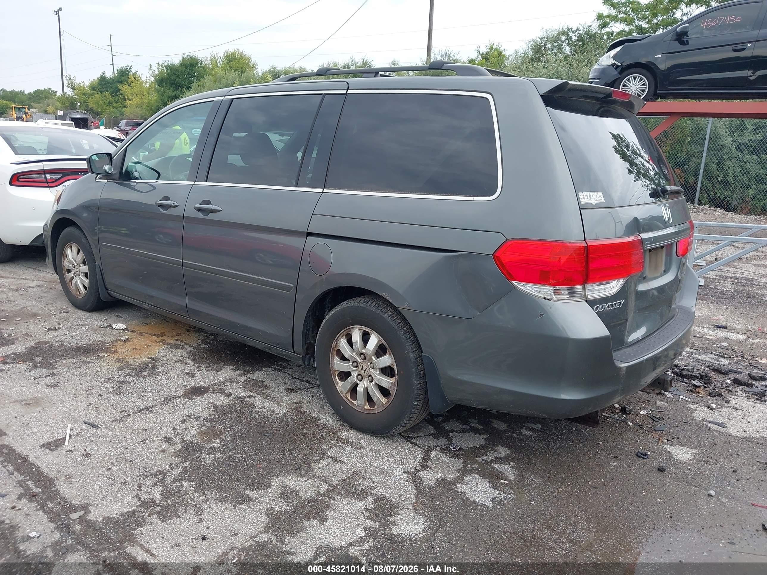 2008 Honda Odyssey Ex-l Gray vin: 5FNRL386X8B081191