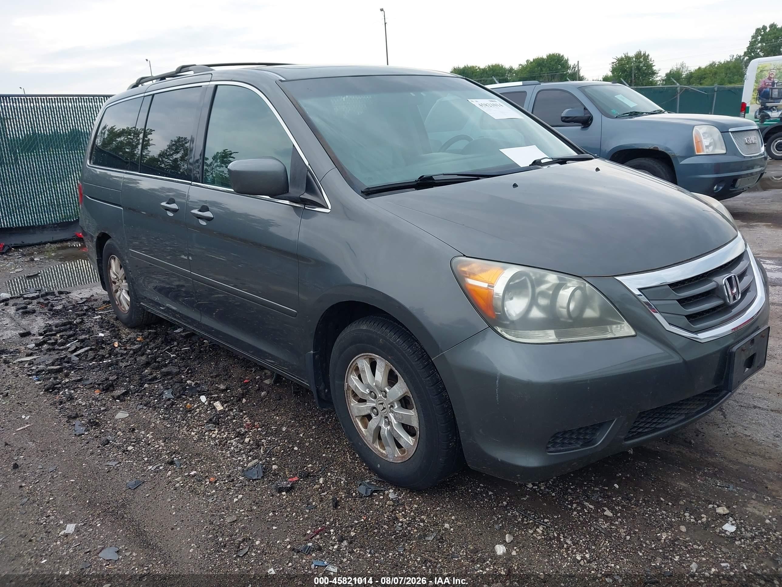 2008 Honda Odyssey Ex-l Gray vin: 5FNRL386X8B081191