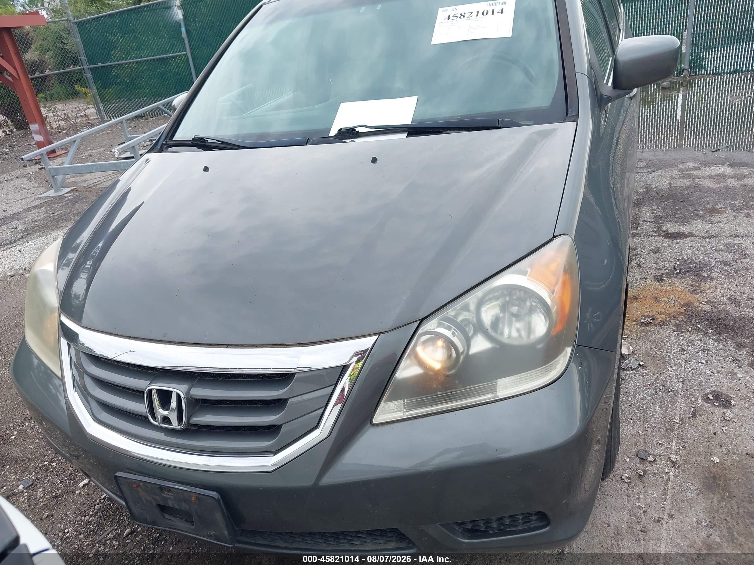2008 Honda Odyssey Ex-l Gray vin: 5FNRL386X8B081191