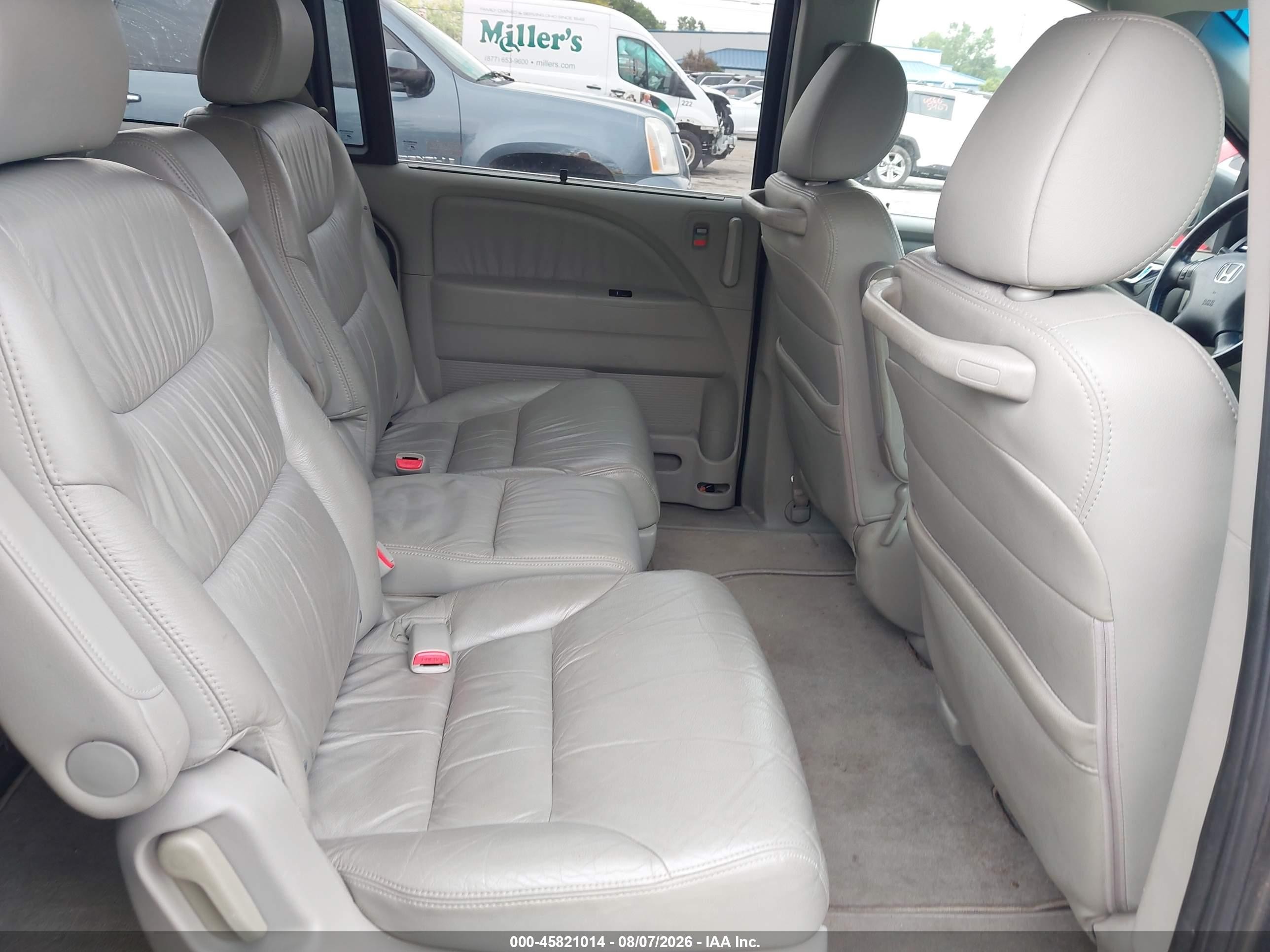 2008 Honda Odyssey Ex-l Gray vin: 5FNRL386X8B081191