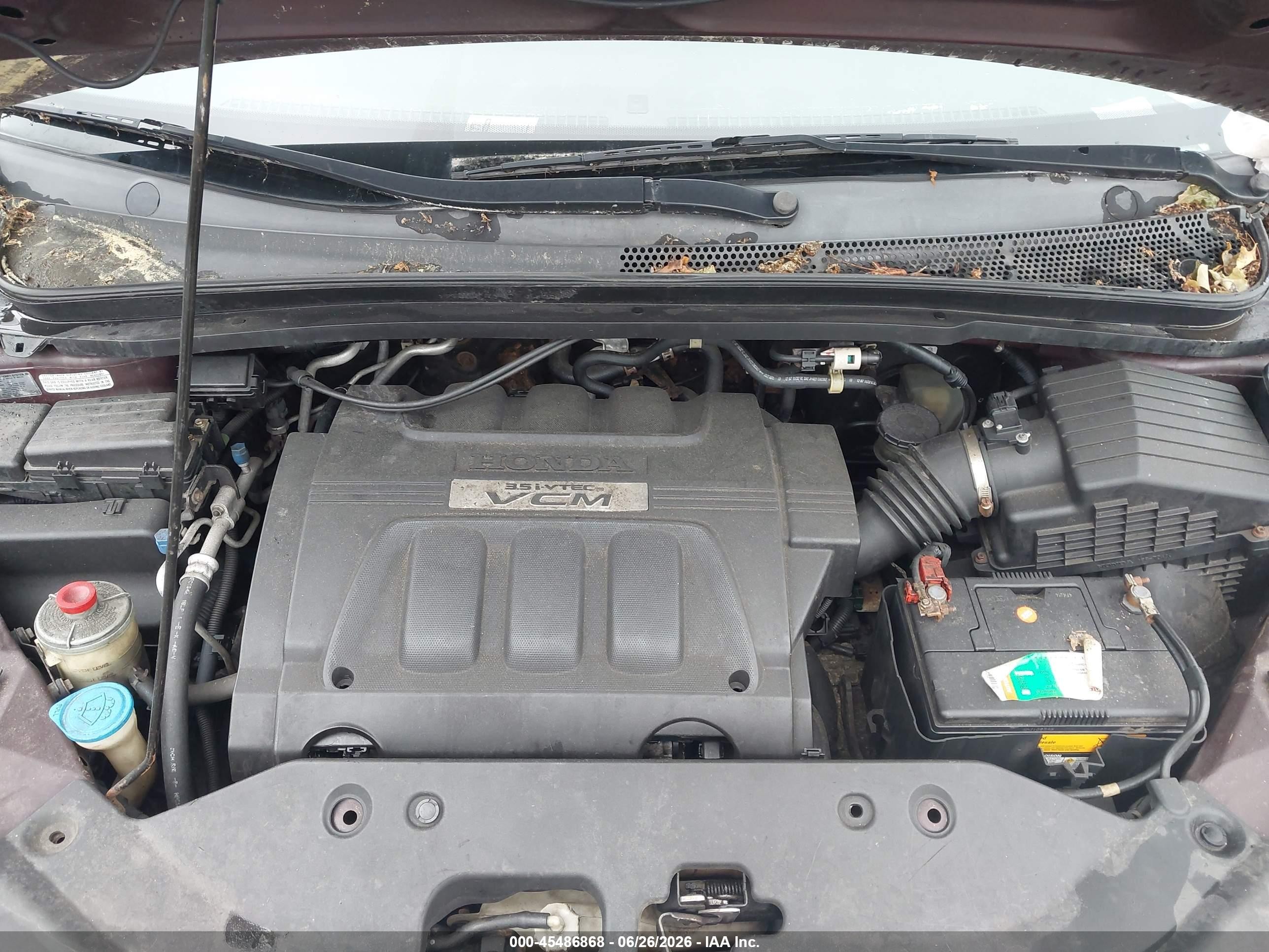 2008 Honda Odyssey Ex-l Maroon vin: 5FNRL386X8B089050
