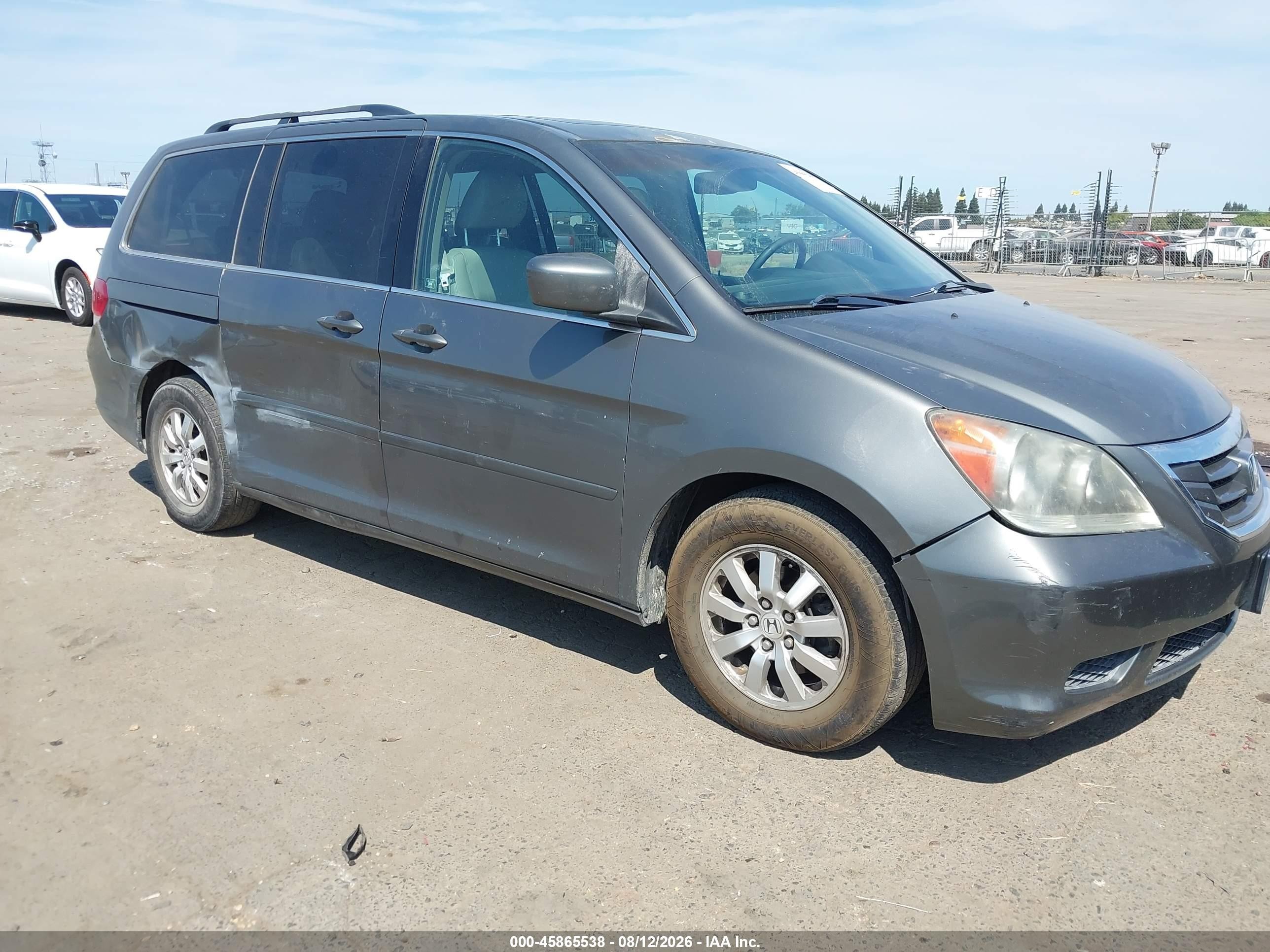 2008 Honda Odyssey Ex-l Gray vin: 5FNRL386X8B404803