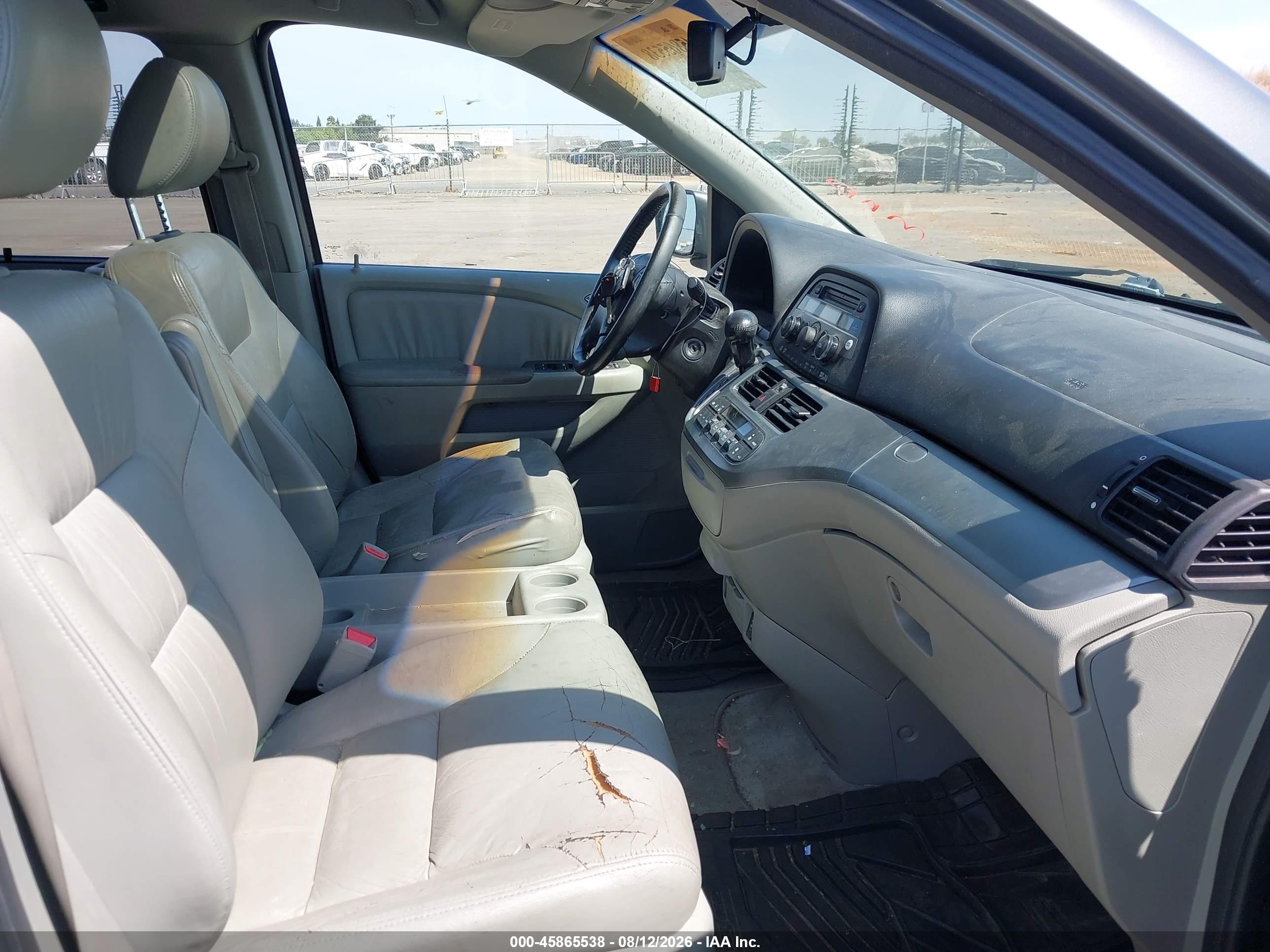 2008 Honda Odyssey Ex-l Gray vin: 5FNRL386X8B404803