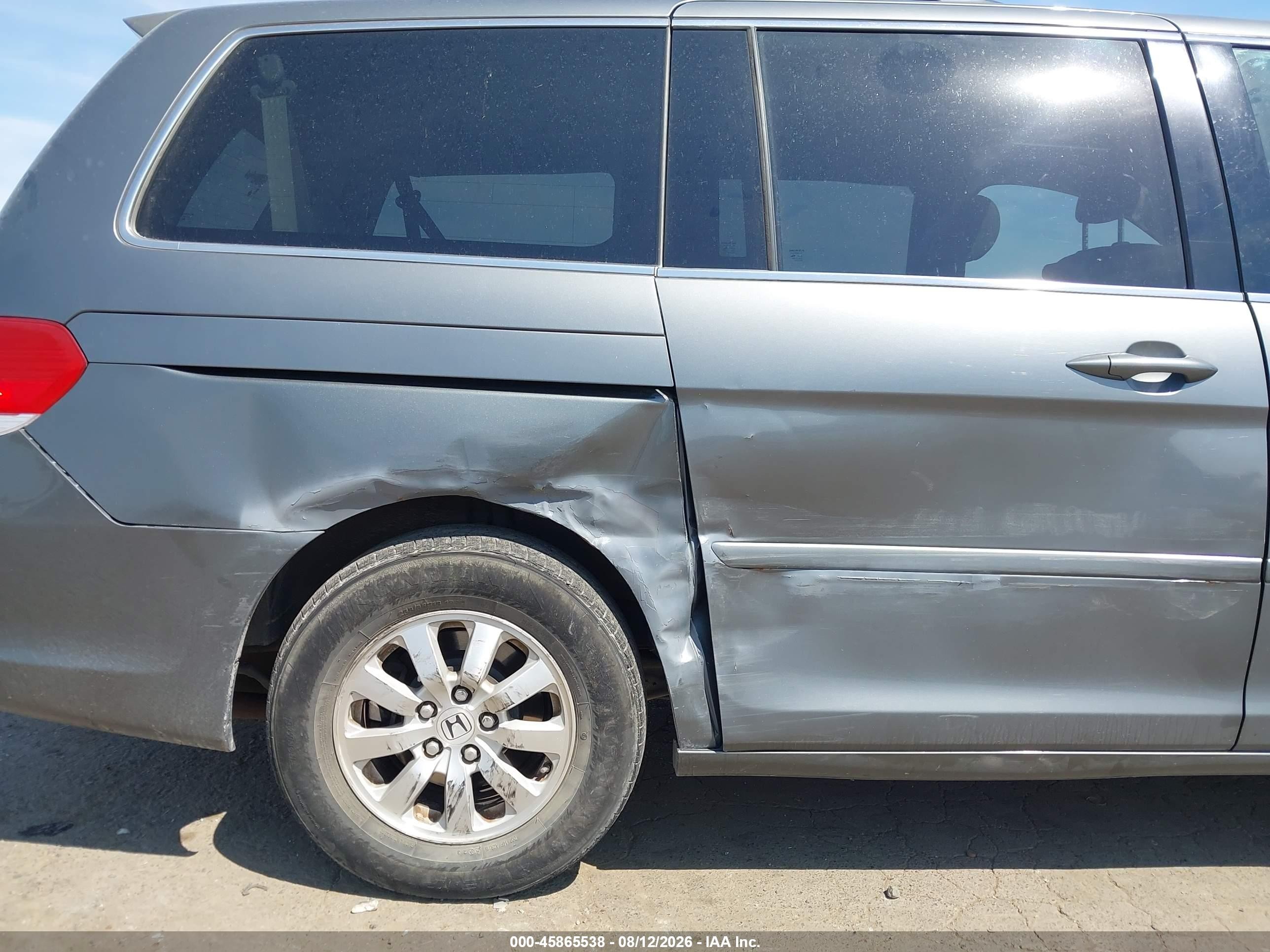 2008 Honda Odyssey Ex-l Gray vin: 5FNRL386X8B404803