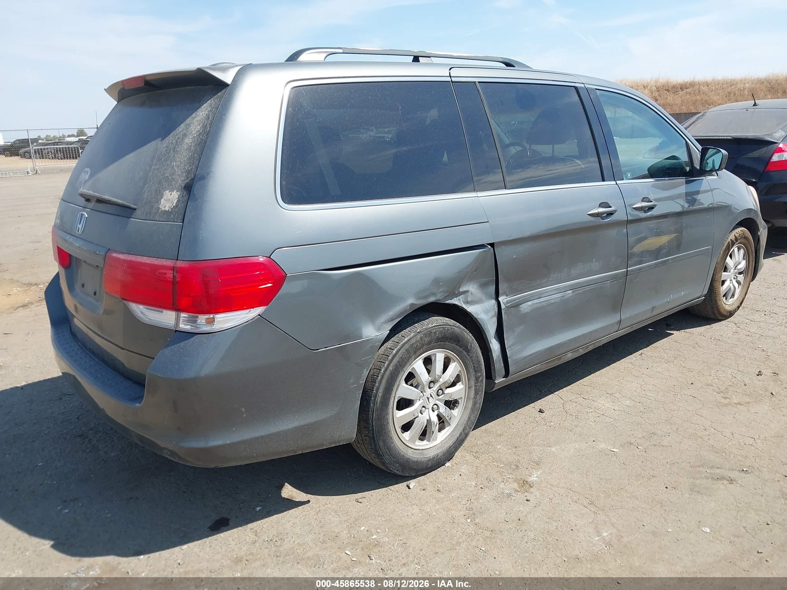 2008 Honda Odyssey Ex-l Gray vin: 5FNRL386X8B404803