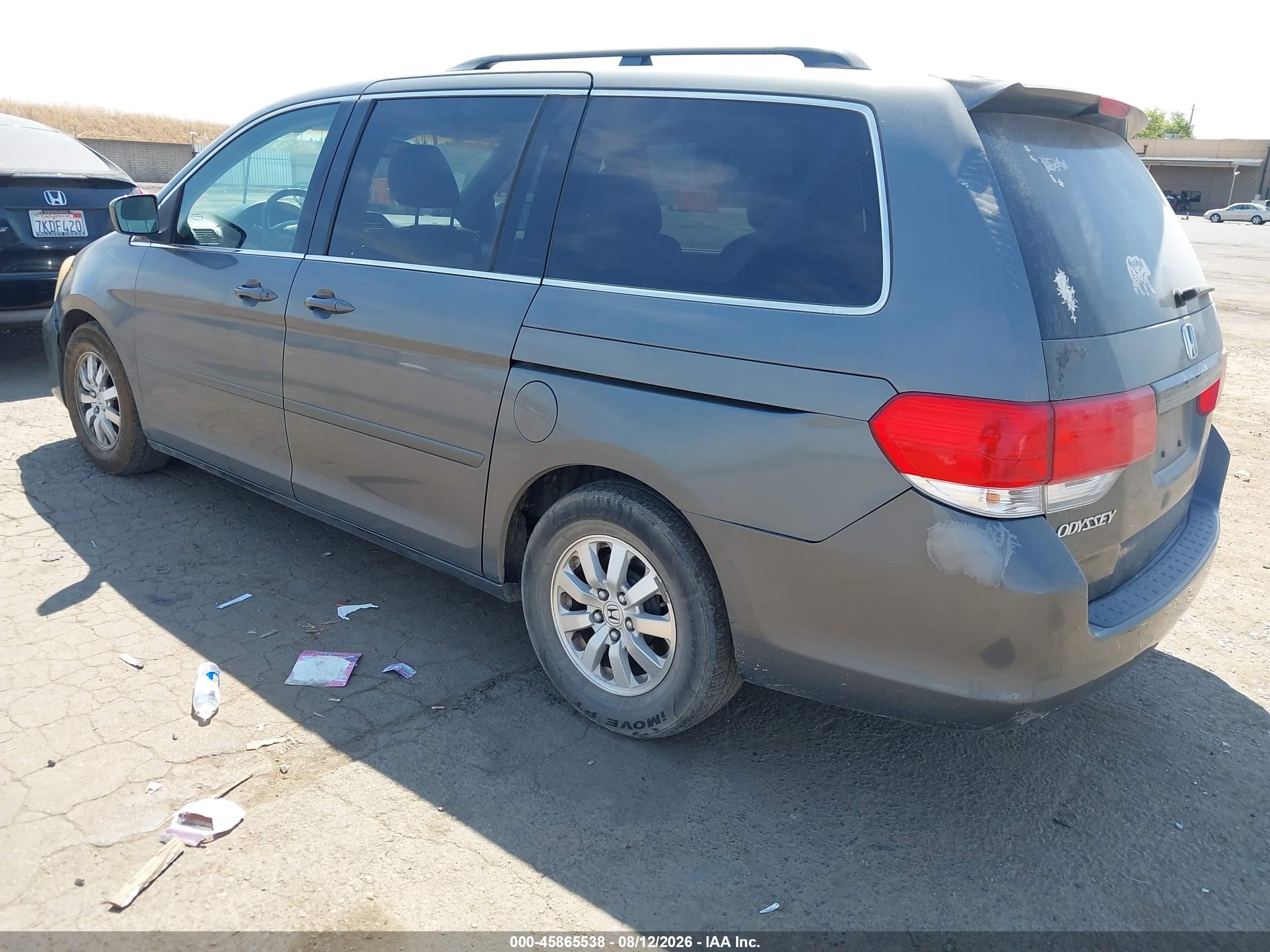 2008 Honda Odyssey Ex-l Gray vin: 5FNRL386X8B404803