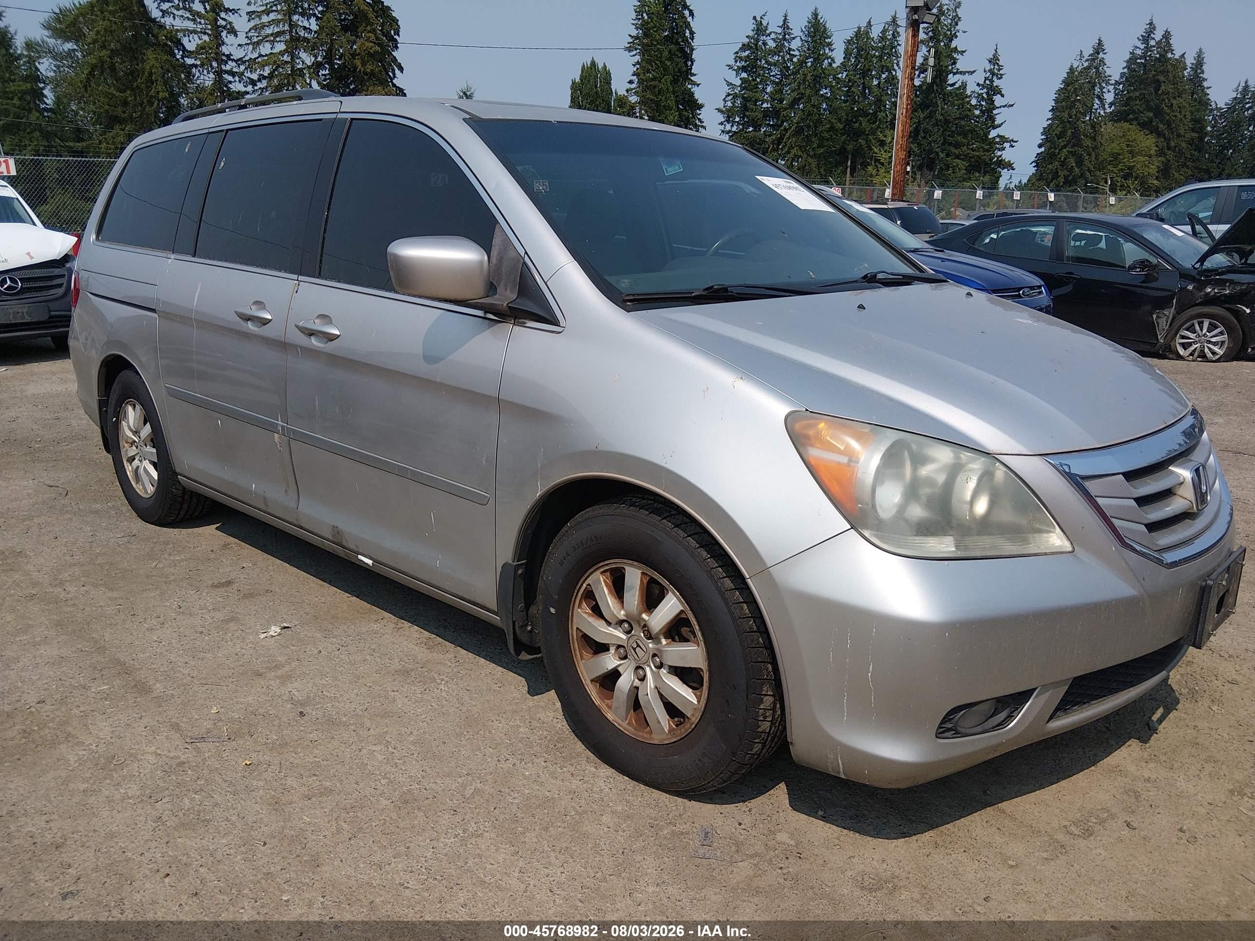 2008 Honda Odyssey Ex-l Silver vin: 5FNRL386X8B419186