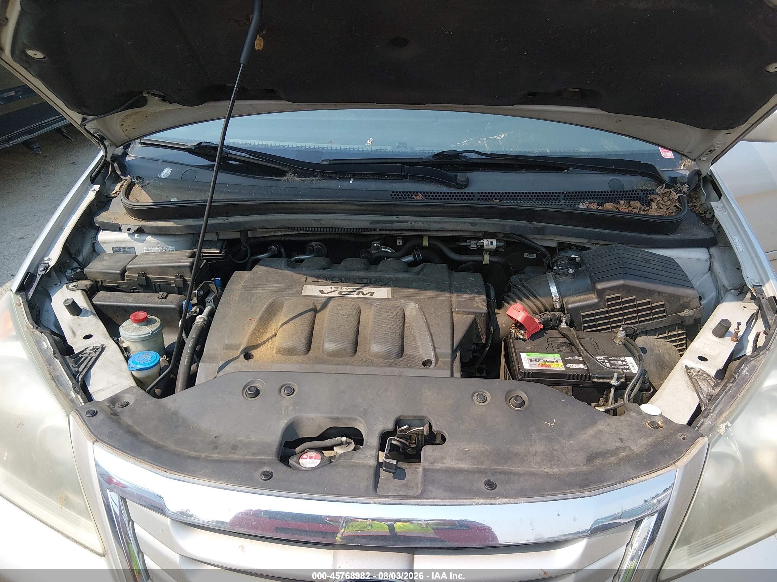 2008 Honda Odyssey Ex-l Silver vin: 5FNRL386X8B419186