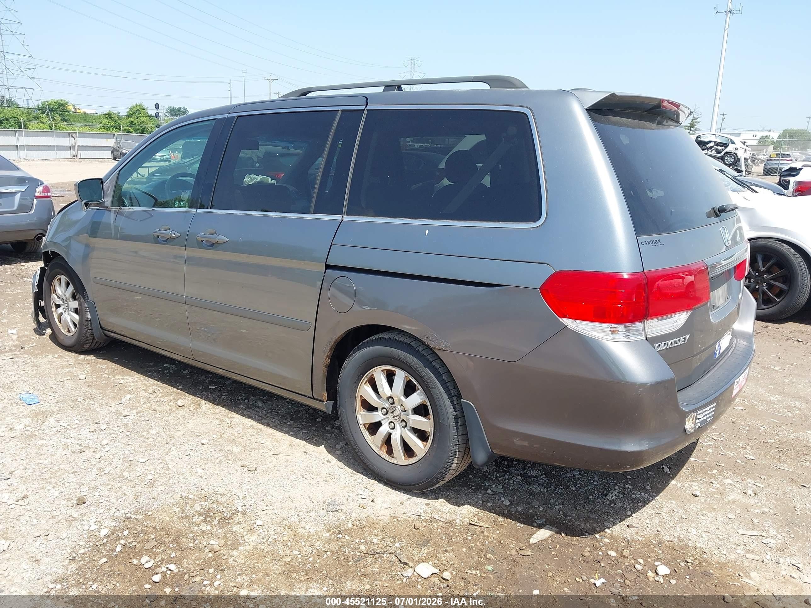 2009 Honda Odyssey Ex-l Gray vin: 5FNRL386X9B018402