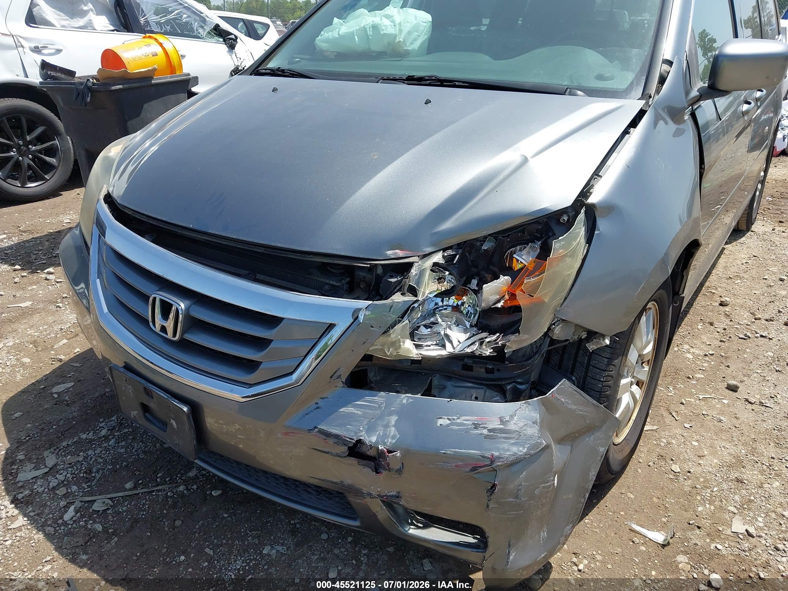 2009 Honda Odyssey Ex-l Gray vin: 5FNRL386X9B018402