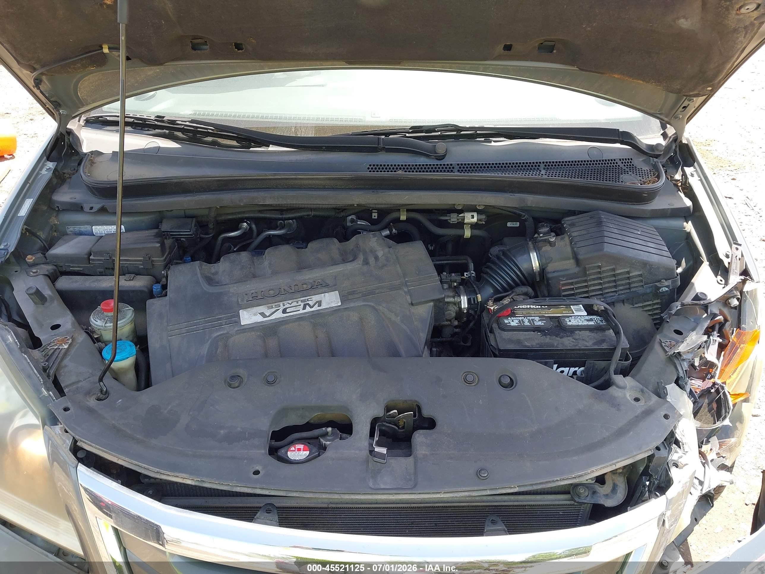 2009 Honda Odyssey Ex-l Gray vin: 5FNRL386X9B018402