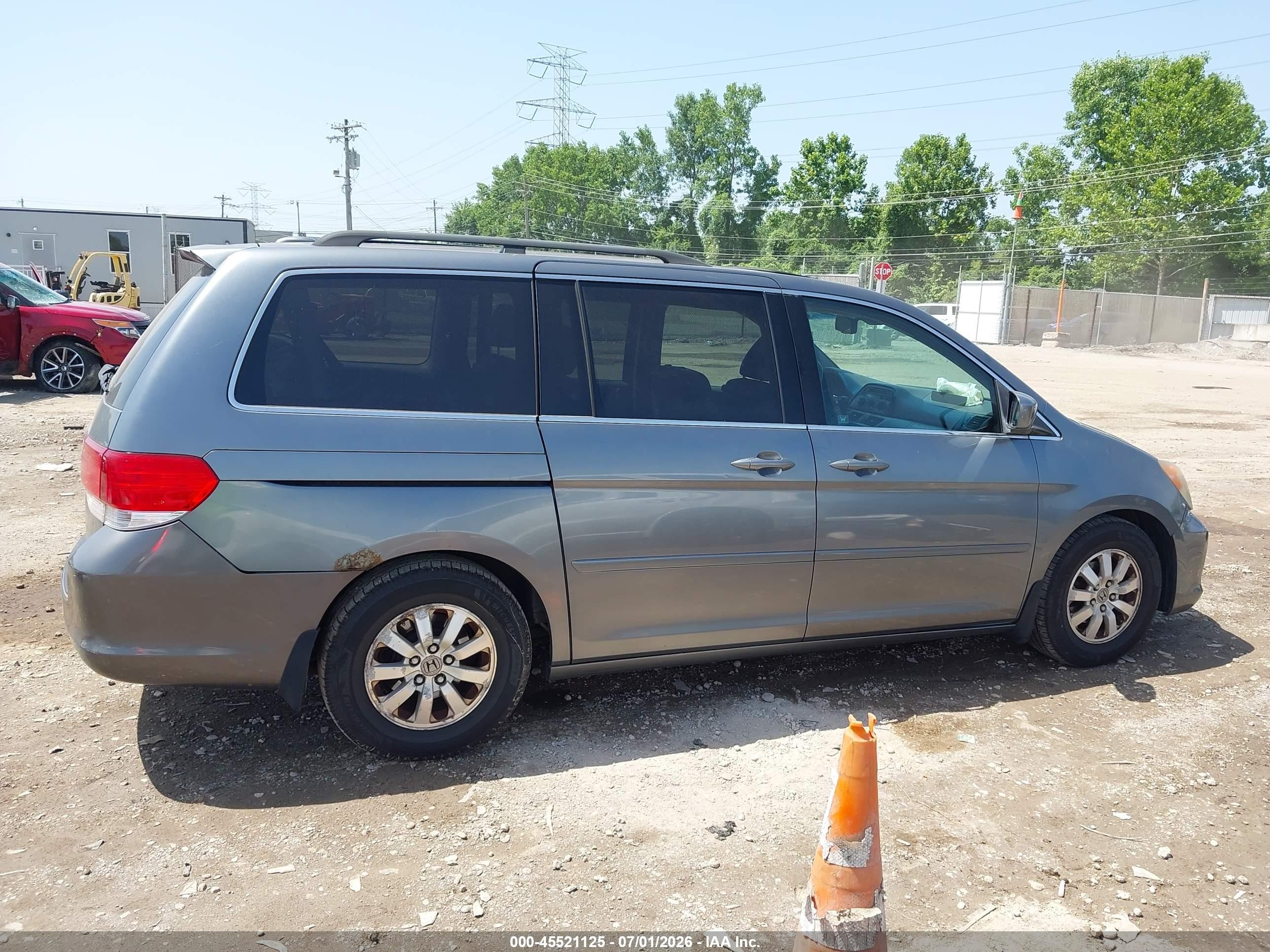 2009 Honda Odyssey Ex-l Gray vin: 5FNRL386X9B018402