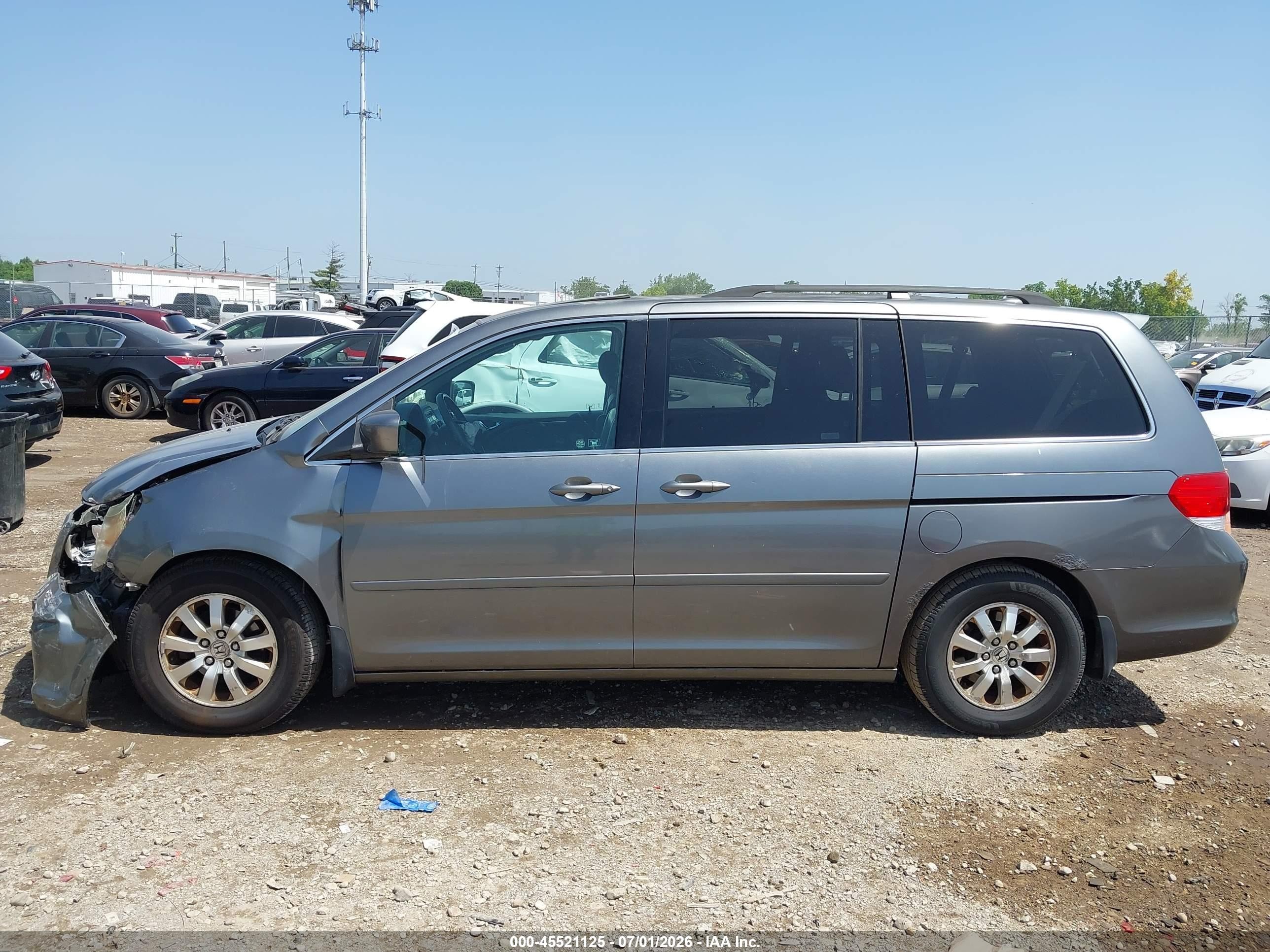 2009 Honda Odyssey Ex-l Gray vin: 5FNRL386X9B018402