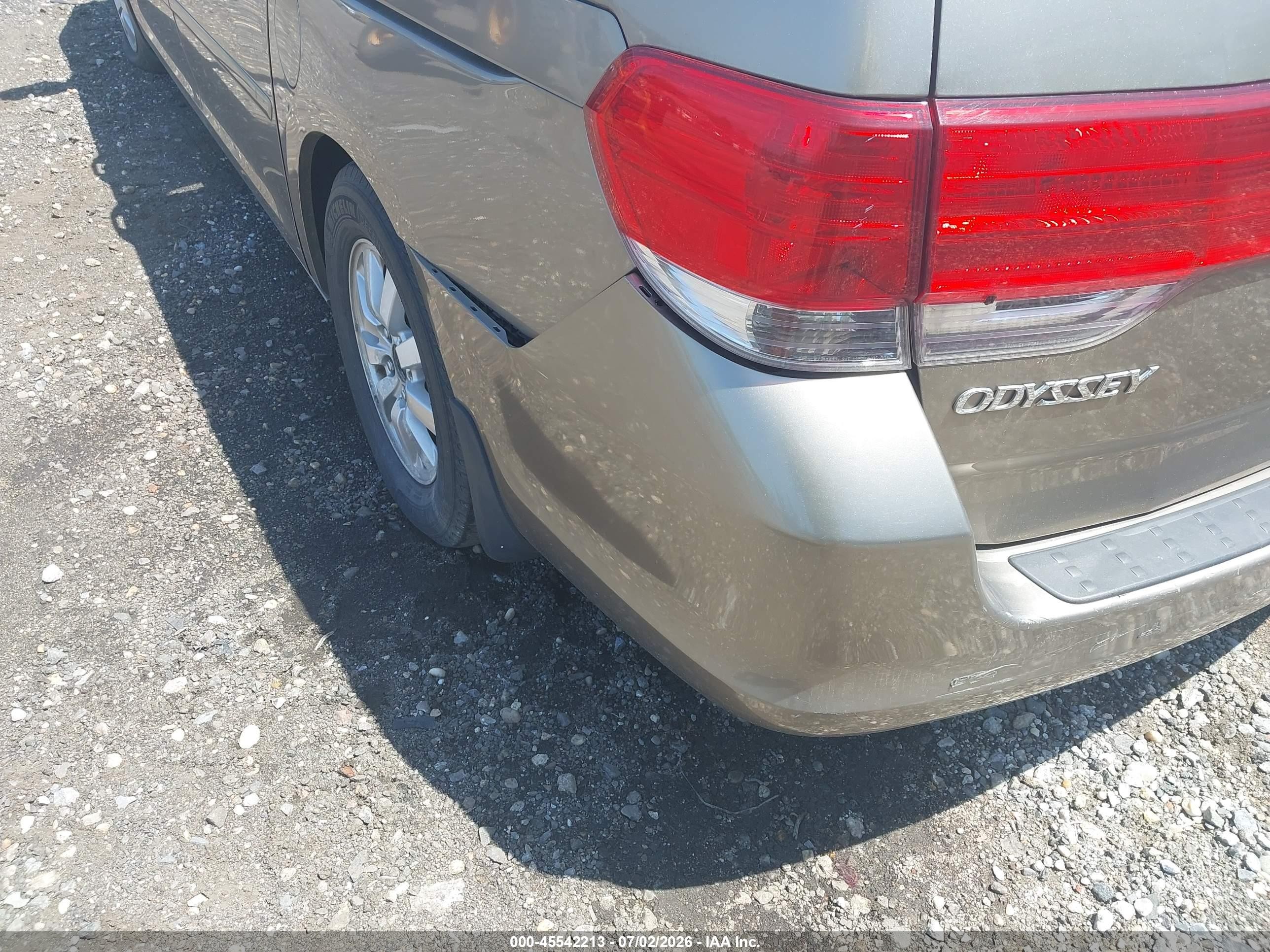 2009 Honda Odyssey Ex-l Tan vin: 5FNRL386X9B404317