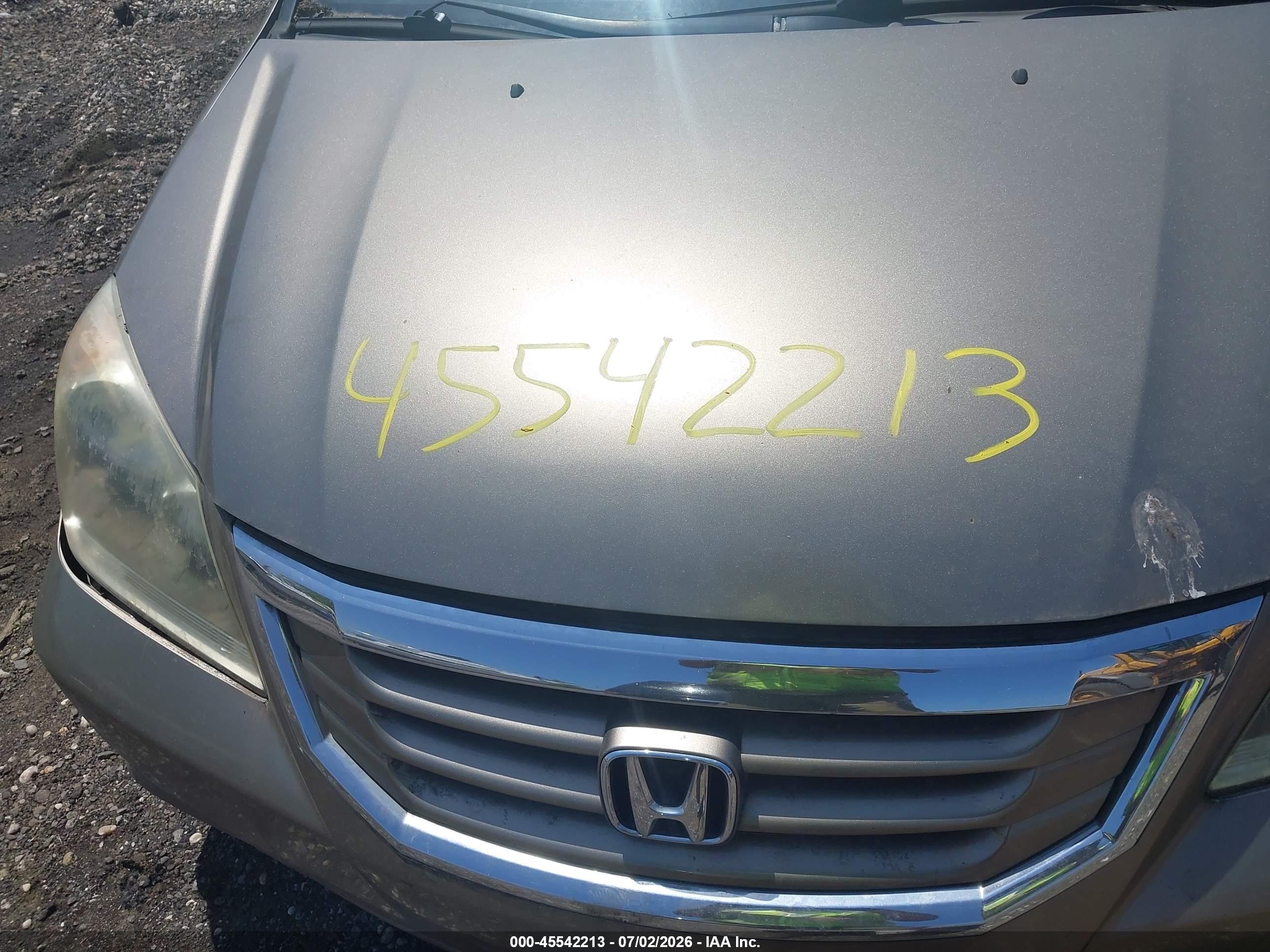 2009 Honda Odyssey Ex-l Tan vin: 5FNRL386X9B404317