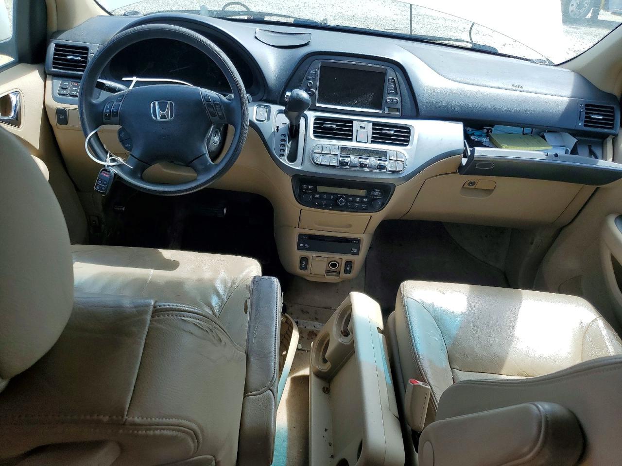 2005 Honda Odyssey Exl White vin: 5FNRL38705B019996