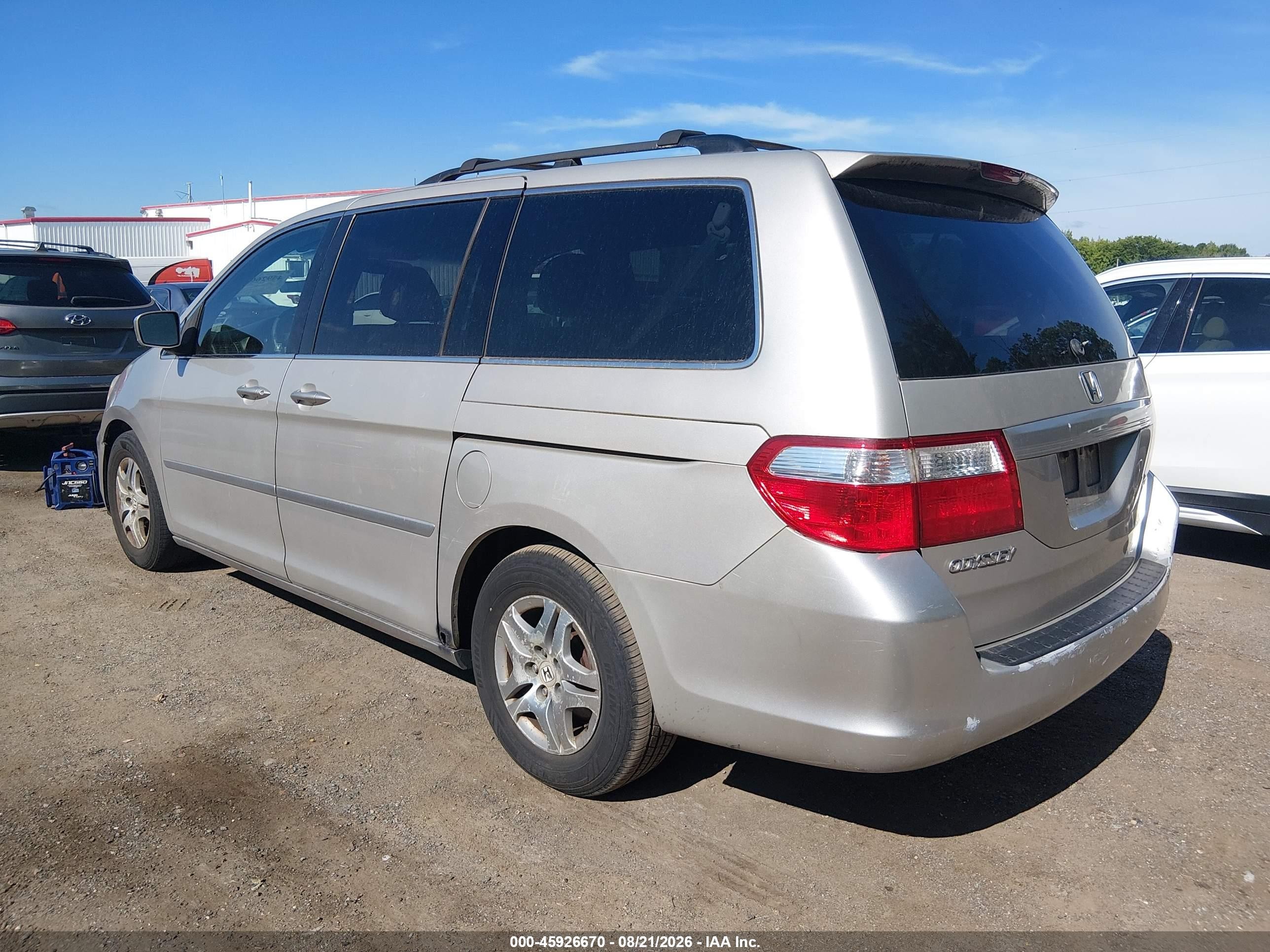 2006 Honda Odyssey Ex-l Silver vin: 5FNRL38706B032166