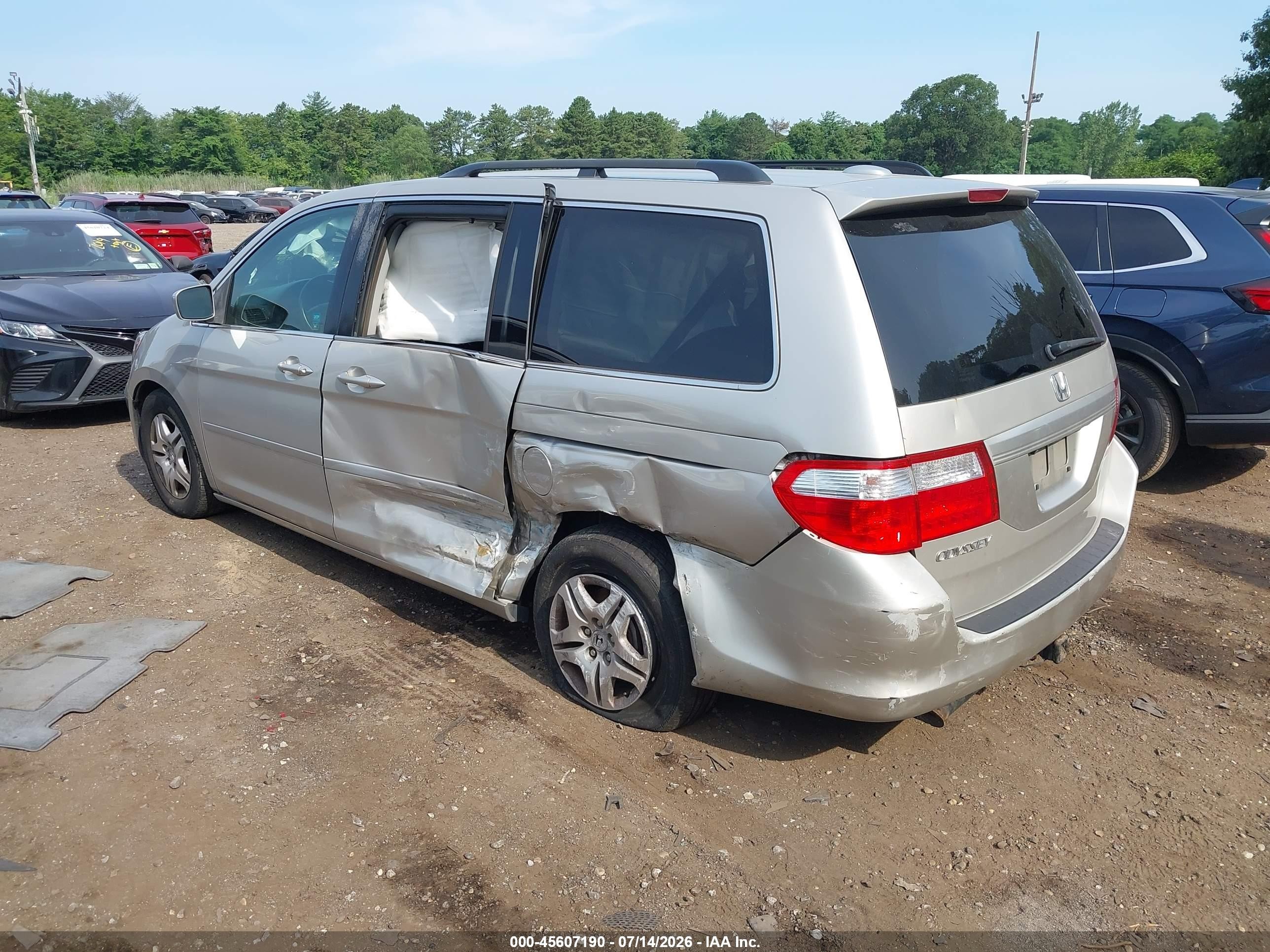 2006 Honda Odyssey Ex-l Gray vin: 5FNRL38706B044091