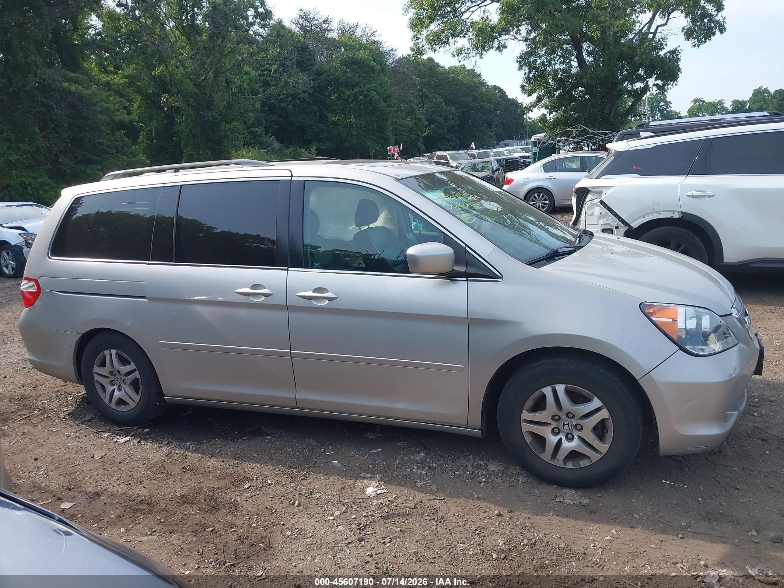 2006 Honda Odyssey Ex-l Gray vin: 5FNRL38706B044091